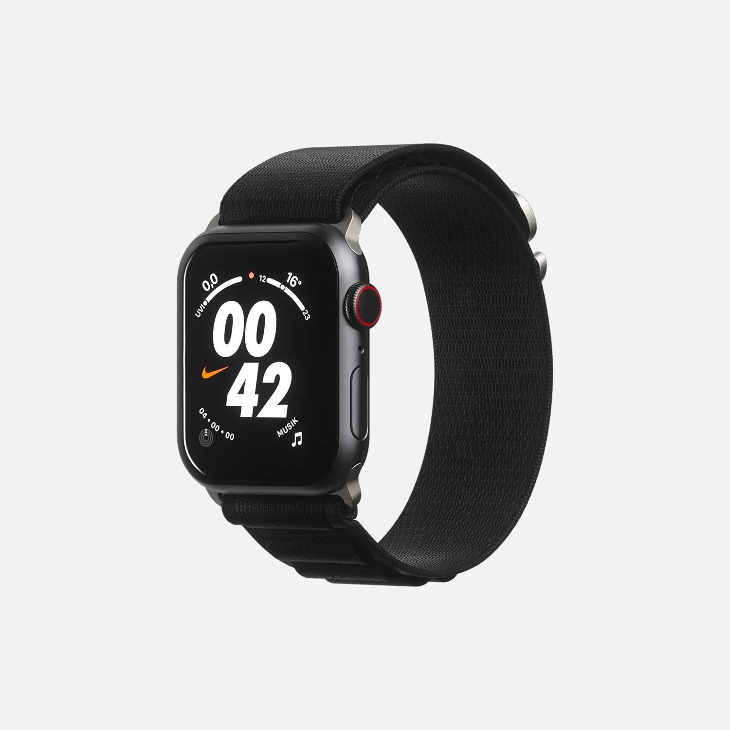 Alpine Loop - For Apple Watch 42/44/45/49 - Black - Image 2