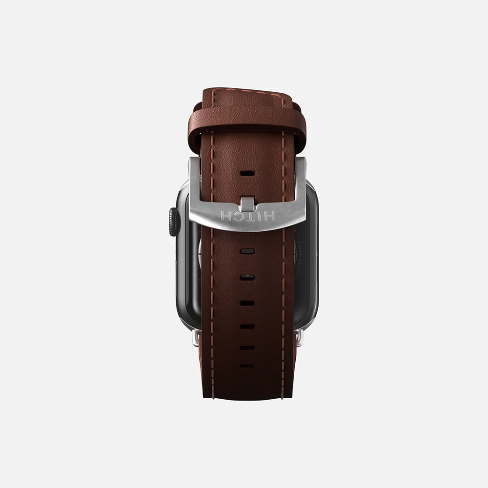 Apple Watch leather strap - Brown - 42/44/45/49mm - Image 7