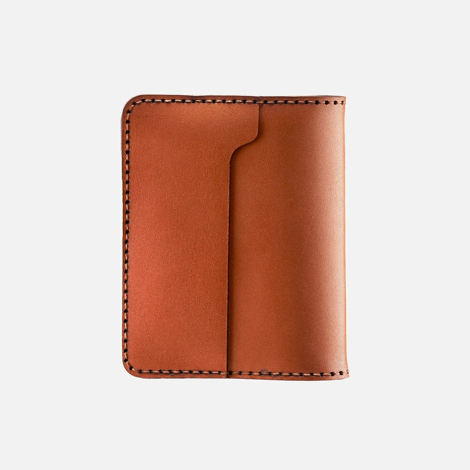 Bifold Card Wallet (Upgraded)- Handmade Natural Genuine Leather - Havan - Image 2