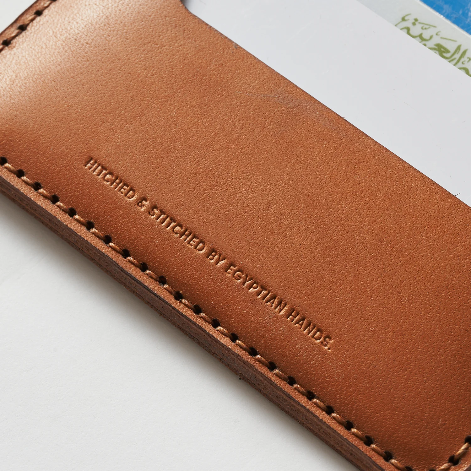 Bifold Card Wallet (Upgraded)- Handmade Natural Genuine Leather - Havan - Image 6
