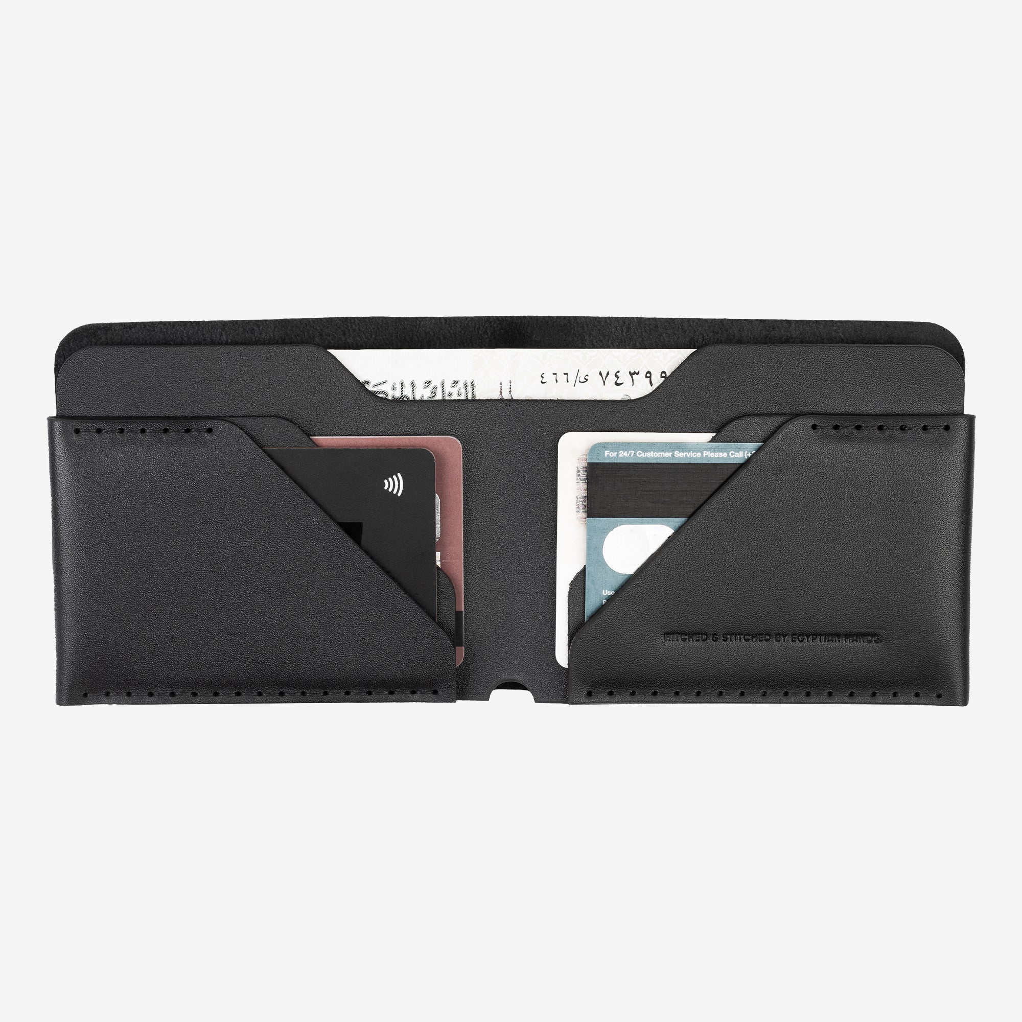 Bifold Cash Wallet - Black - Image 3