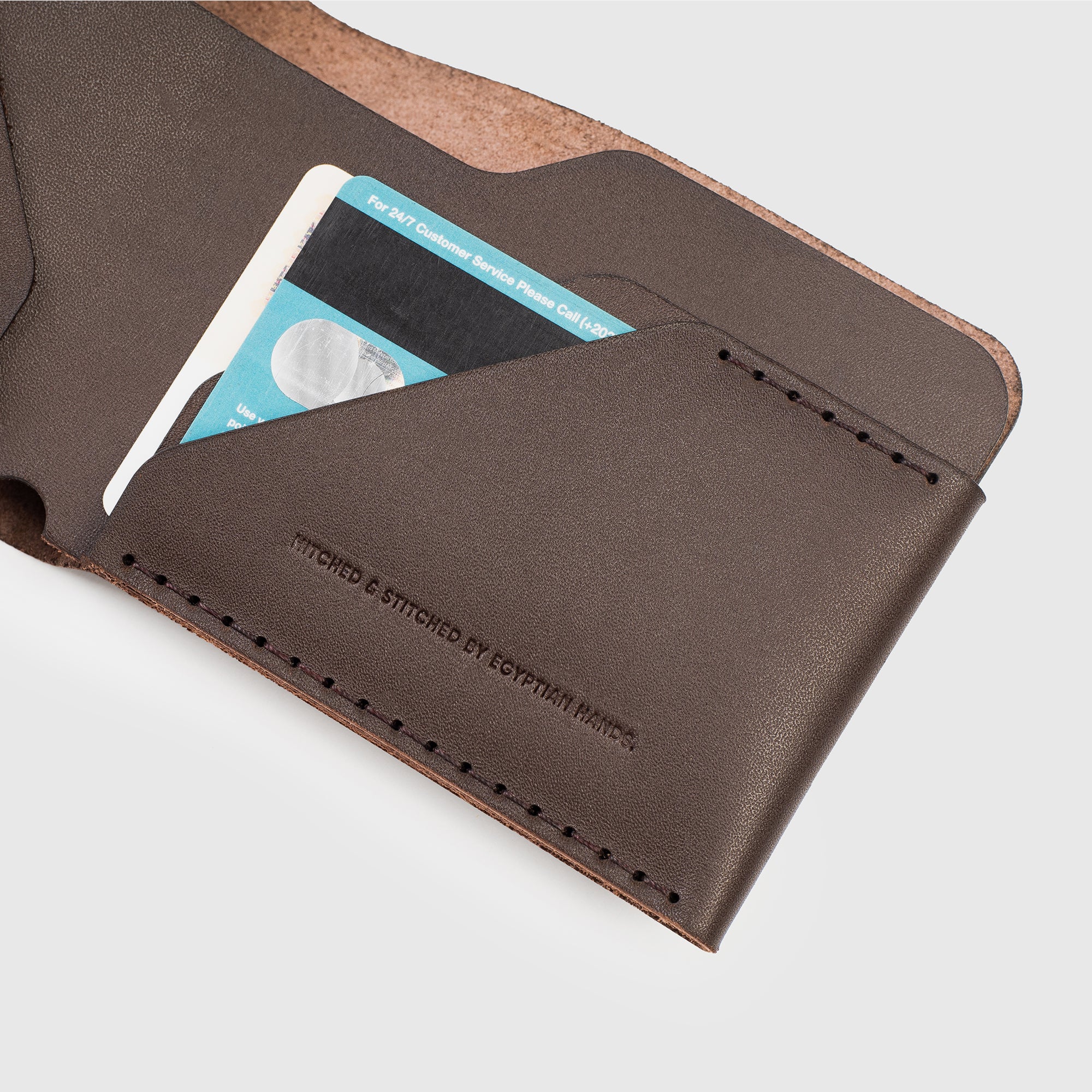 Bifold Cash Wallet - Brown - Image 4