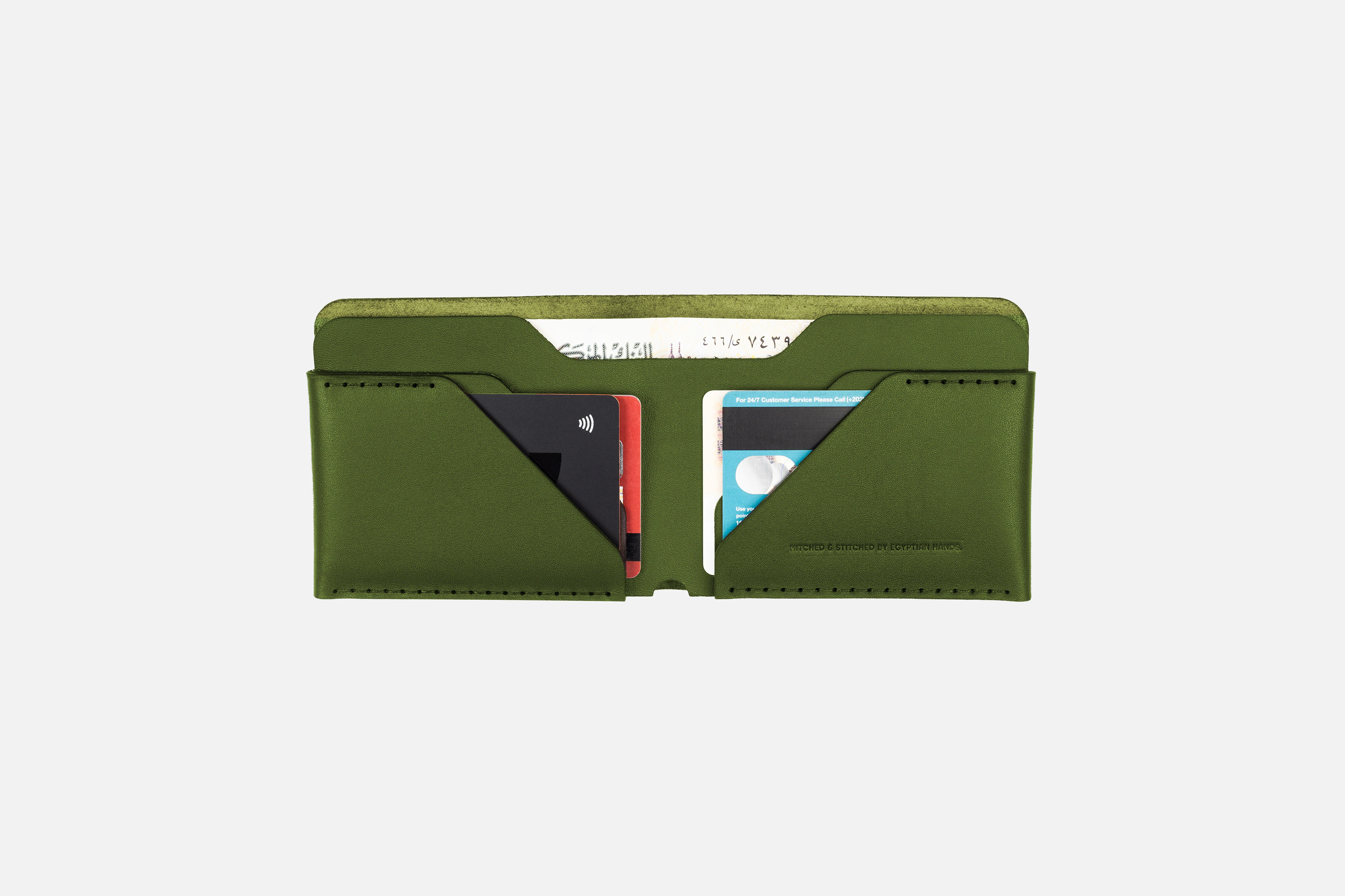 Bifold Cash Wallet - Olive - Image 2