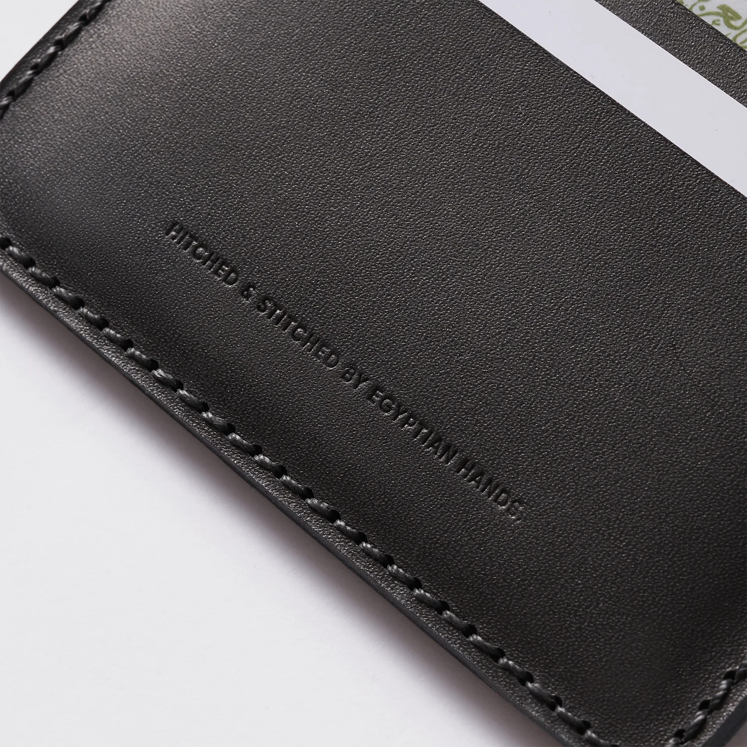 Bifold Wallet (Upgraded) - Handmade Natural Genuine Leather - Black - Image 5
