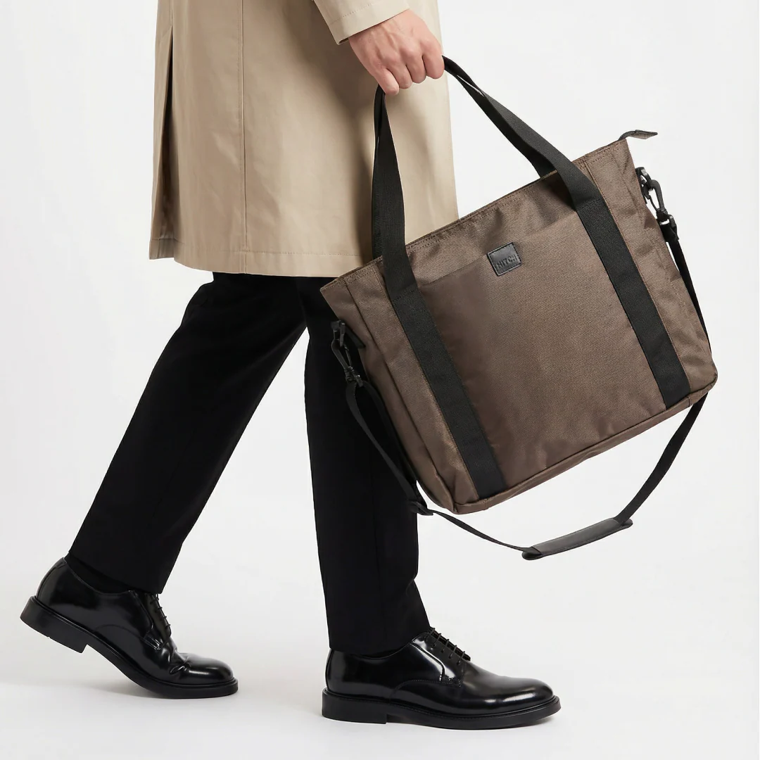 CARRY-ALL Tote Bag - Brown/Olive - Image 6