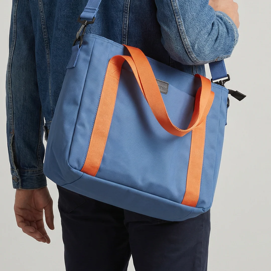 CARRY-ALL Tote Bag - Navy/Orange - Image 6