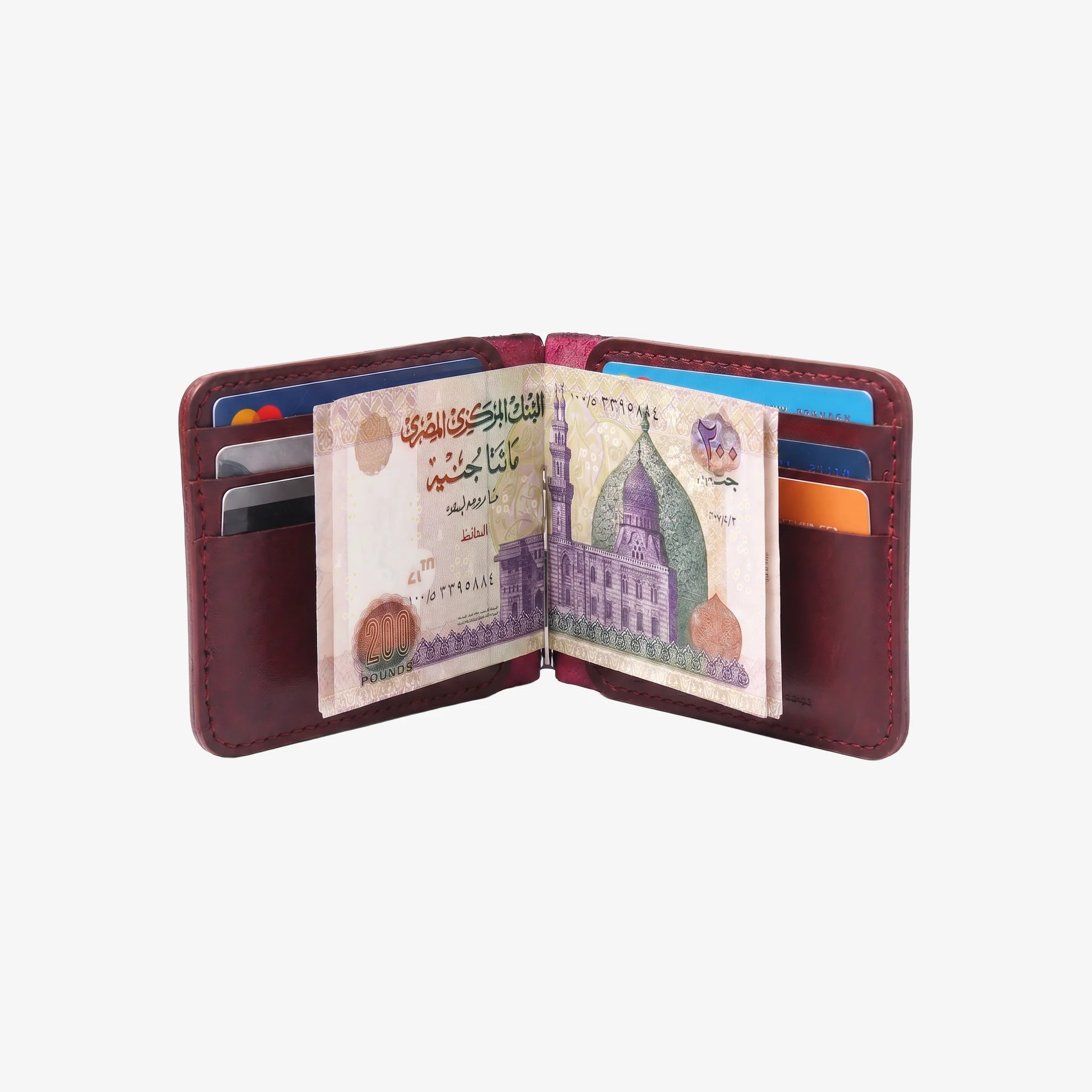 CLIP - Bifold Wallet - Burgundy - Image 5