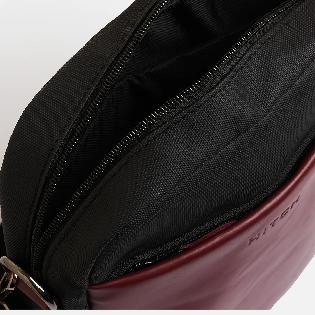 Courier - Crossbody Bag - Burgundy - Image 3