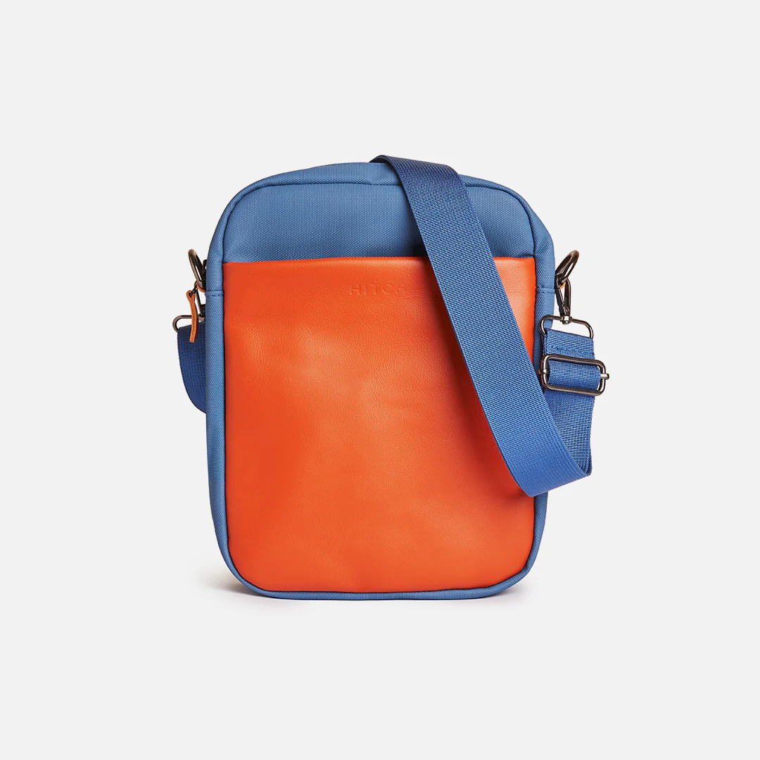 Courier - Crossbody Bag - Navy/Orange
