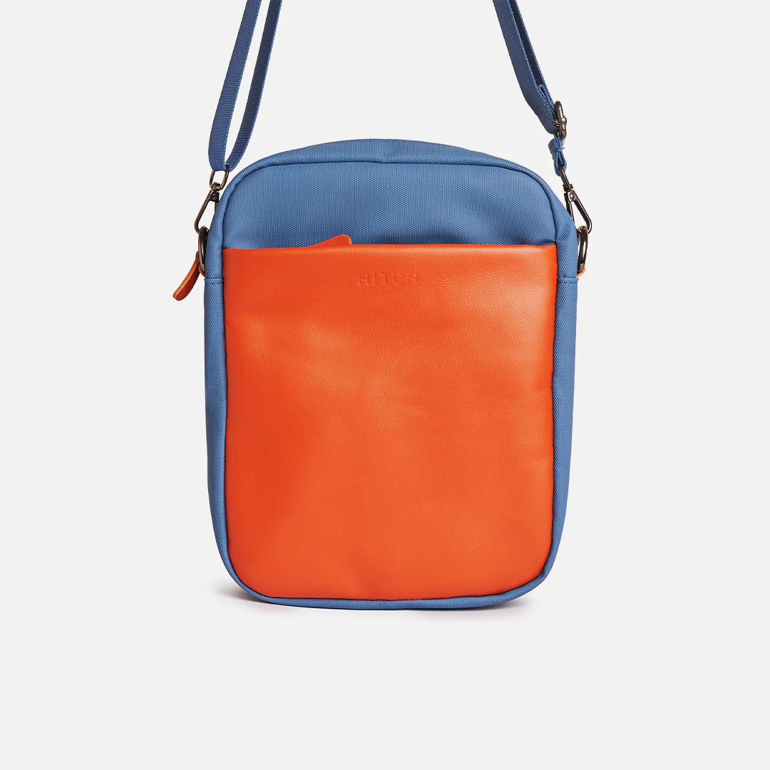 Courier - Crossbody Bag - Navy/Orange - Image 3