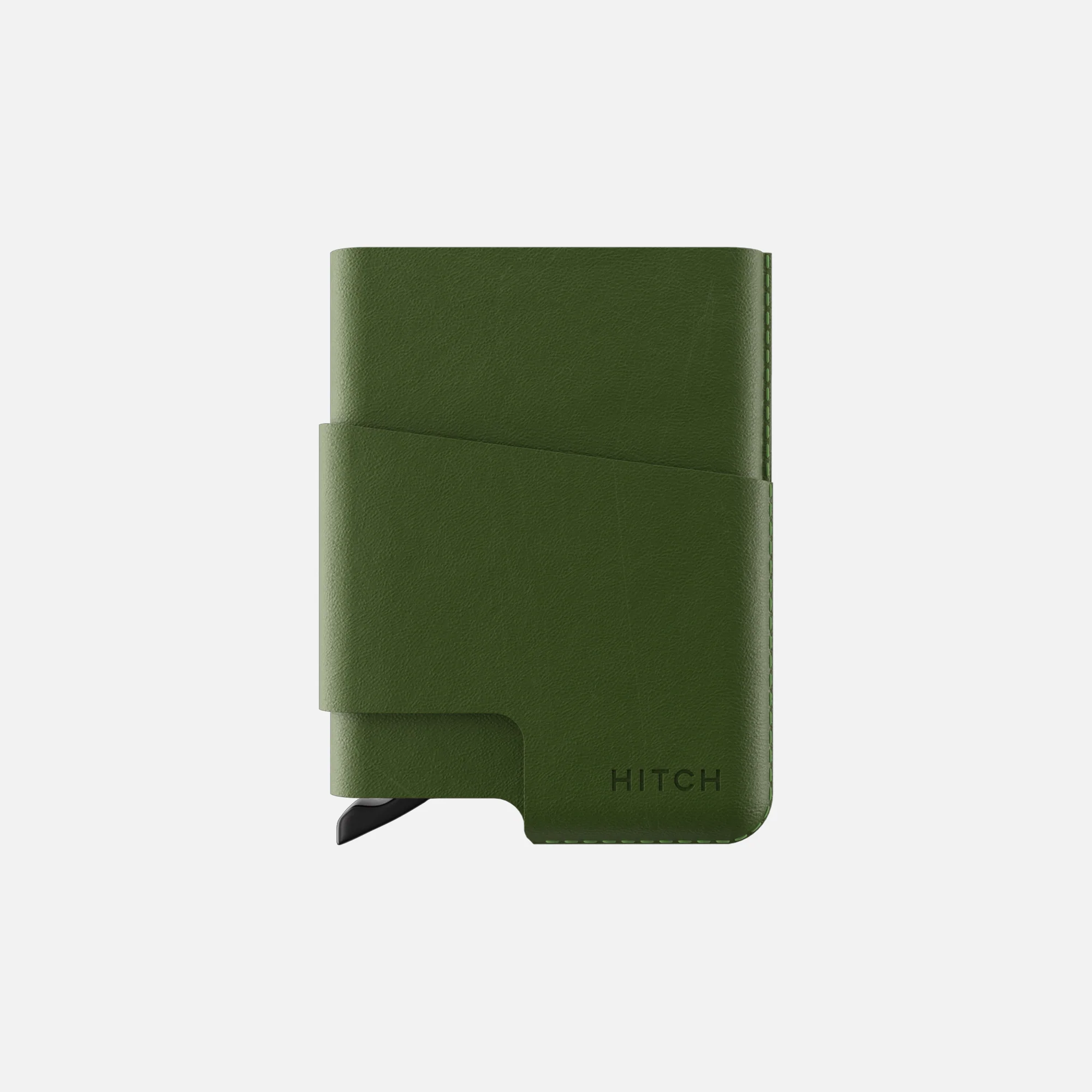 CUT-OUT Cardholder - RFID Block Featured - Handmade Natural Genuine Leather - Green - Image 5