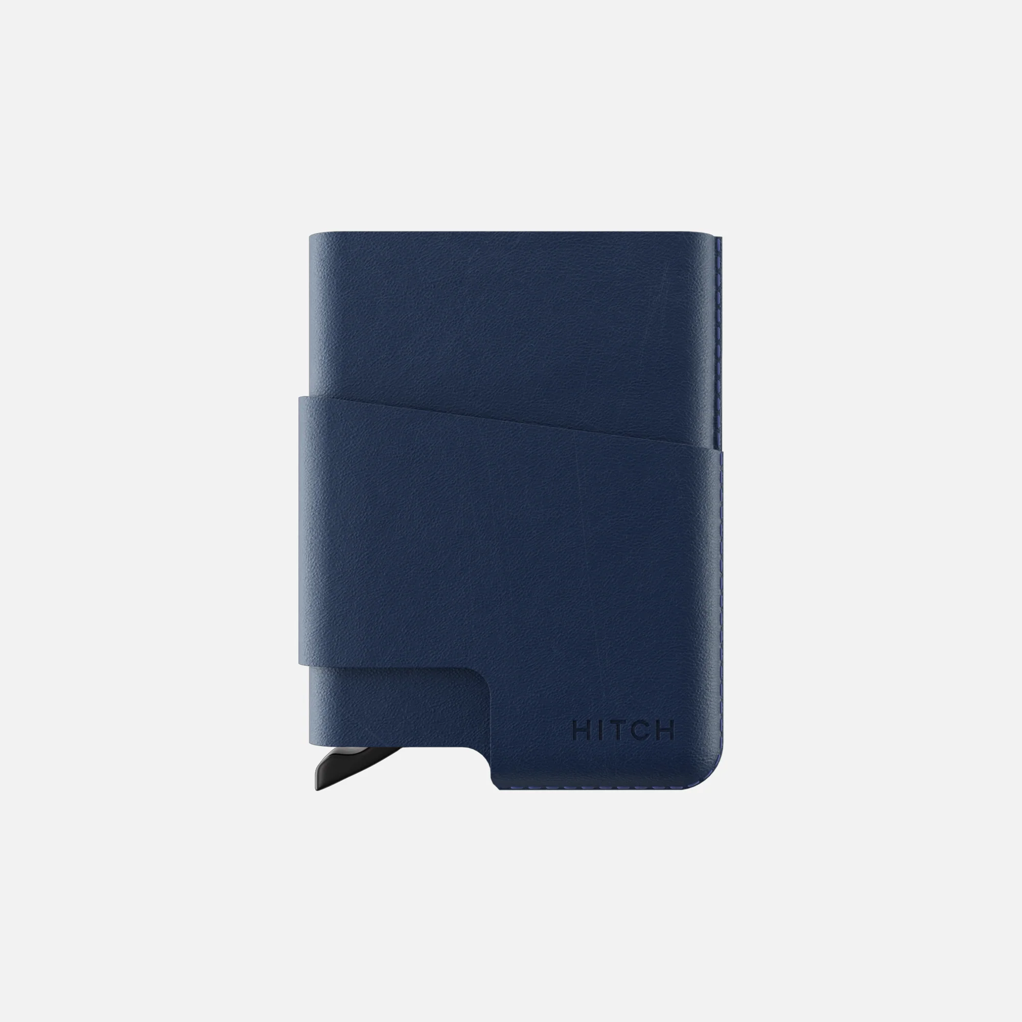 CUT-OUT Cardholder - RFID Block Featured - Handmade Natural Genuine Leather - Navy - Image 6