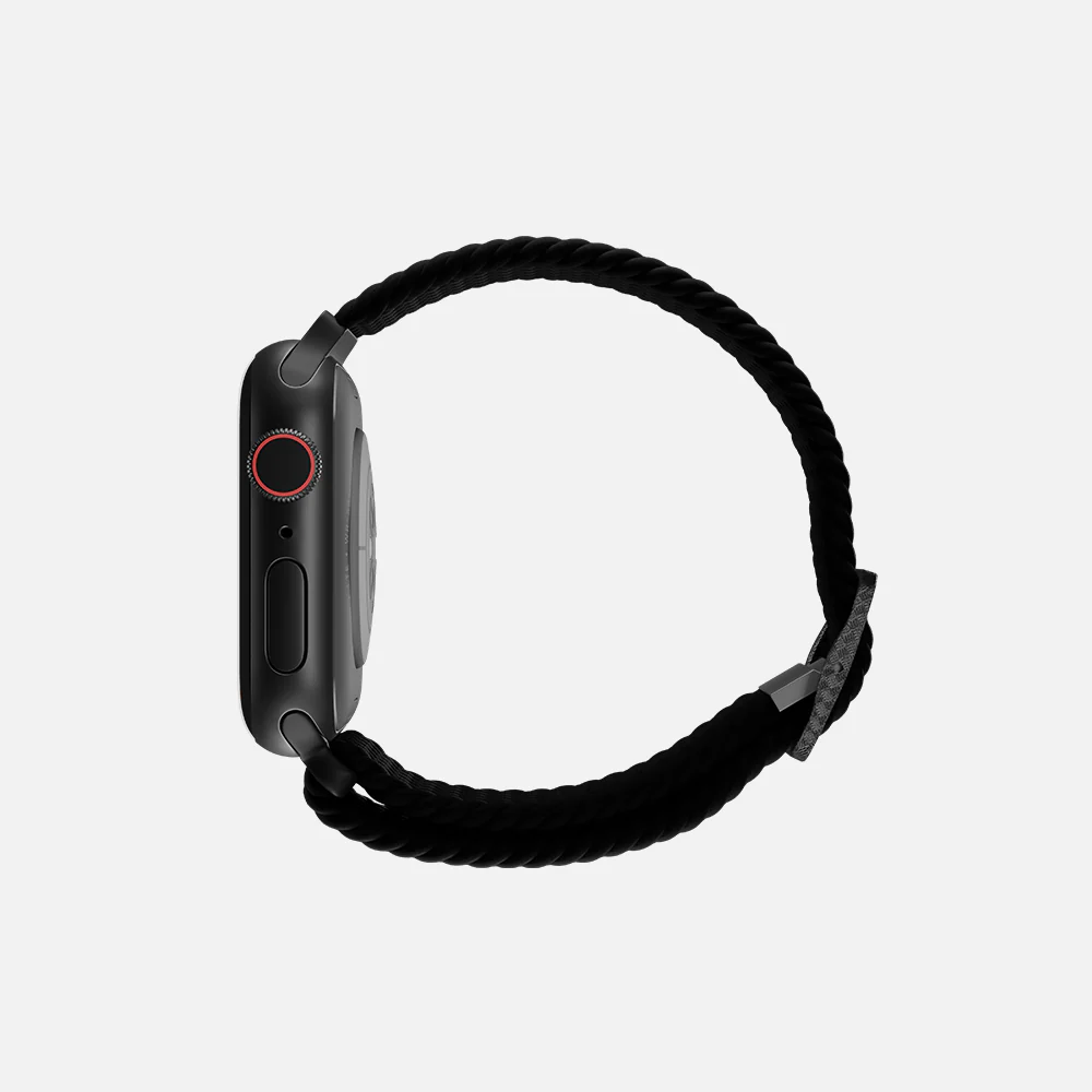 Flexible Braided Solo Loop - For Apple Watch - Black - Image 3