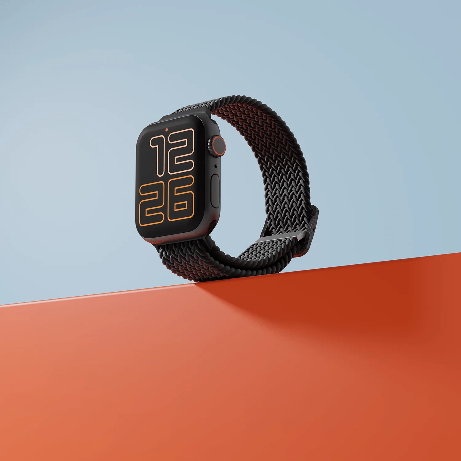 Flexible Braided Solo Loop - For Apple Watch - Black - Image 6