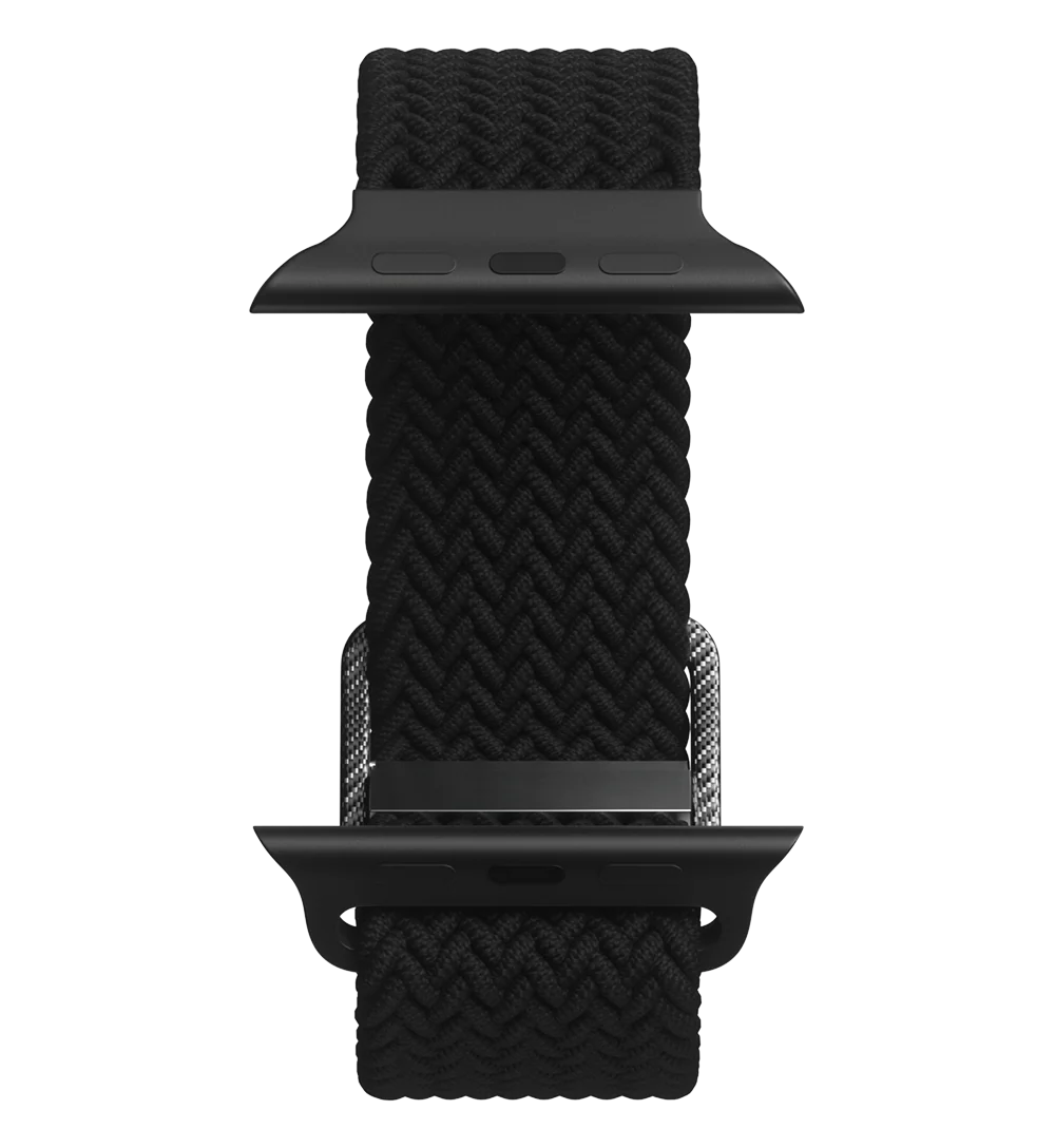 Flexible Braided Solo Loop - For Apple Watch - Black - Image 8