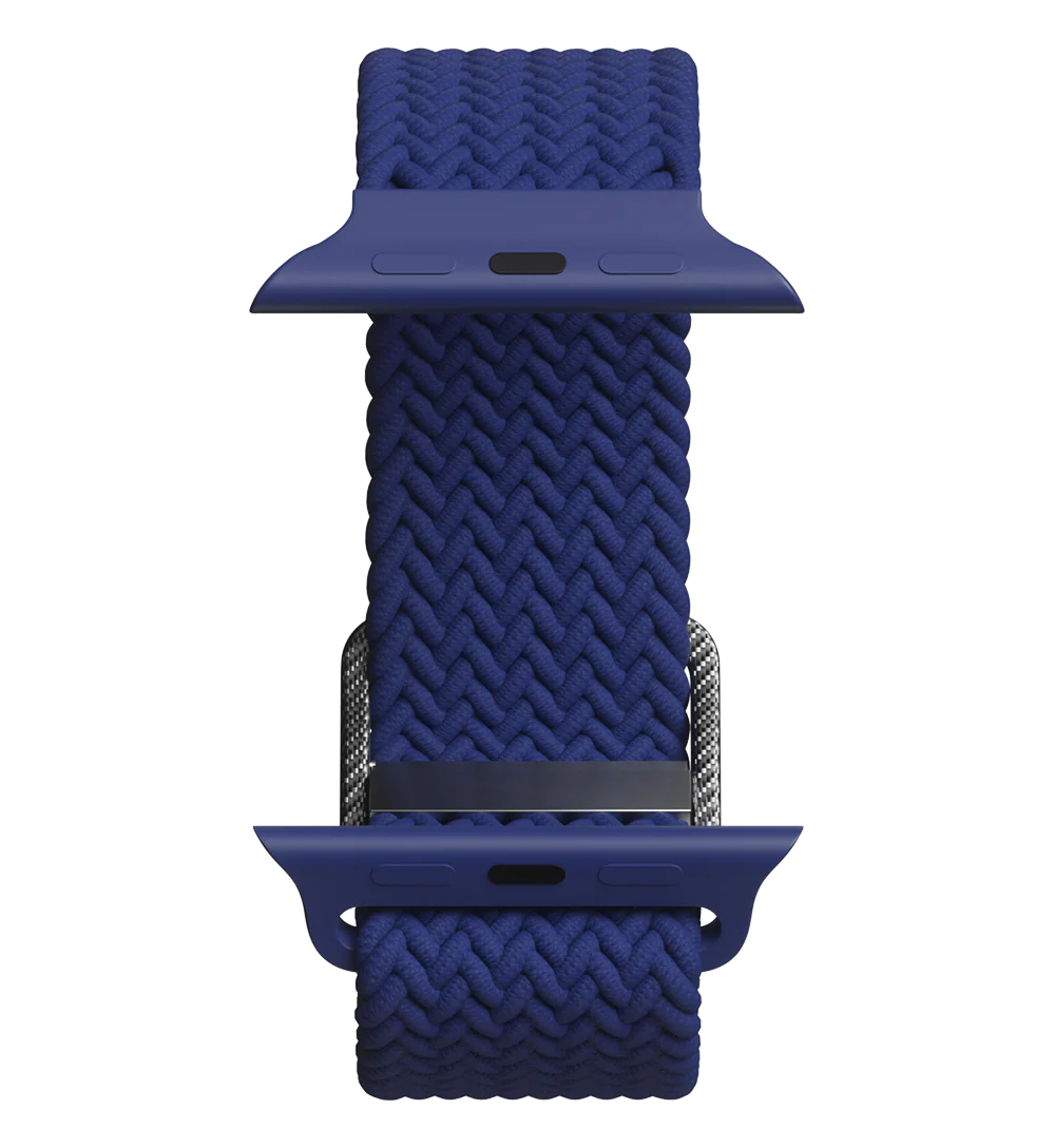 Flexible Braided Solo Loop - For Apple Watch - Blue - Image 5