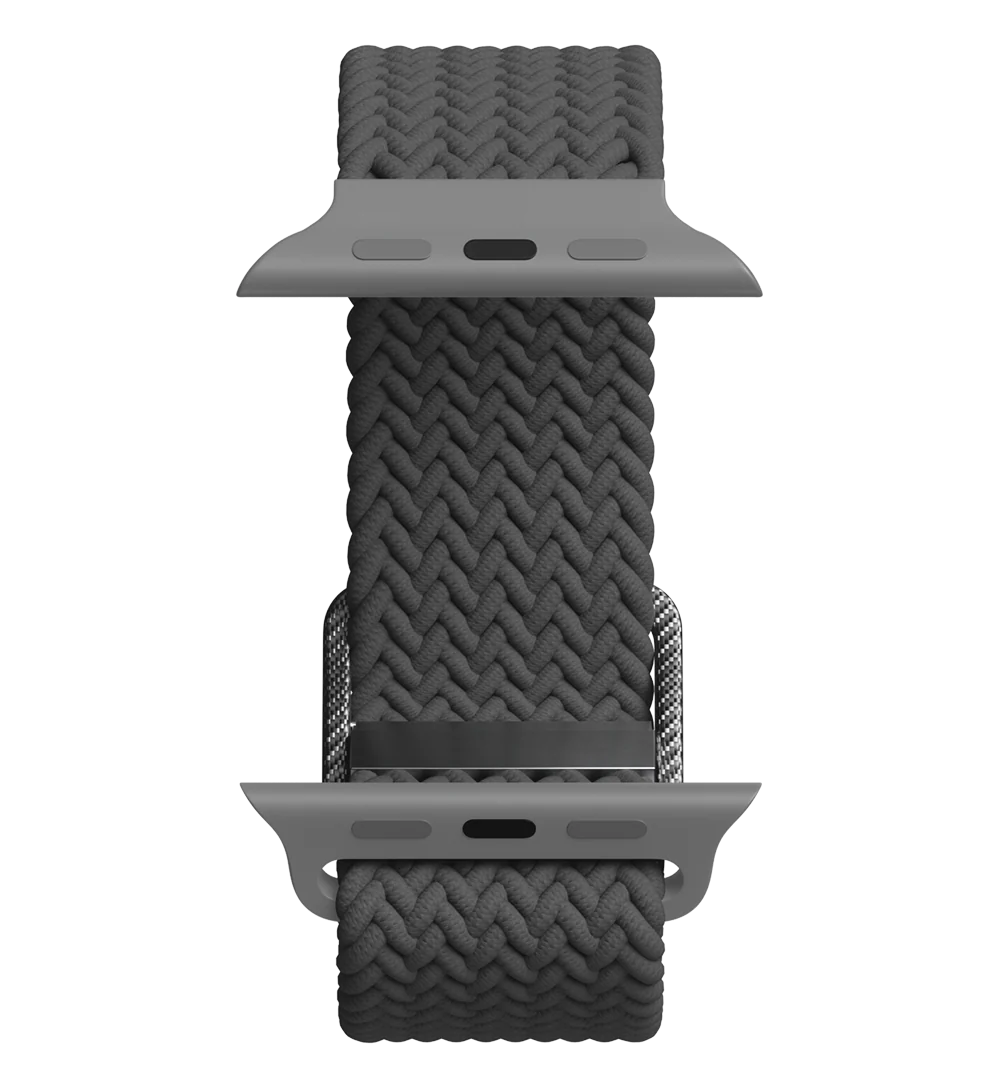 Flexible Braided Solo Loop - For Apple Watch - Gray - Image 8