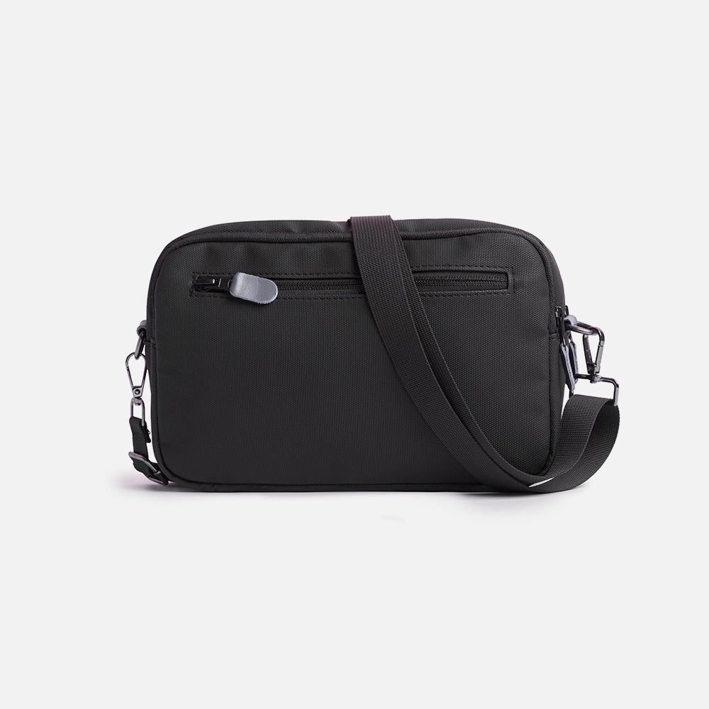 Flux — Urban Crossbody Bag - Black/Gray - Image 3
