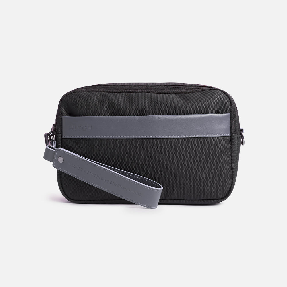Flux — Urban Crossbody Bag - Black/Gray - Image 8