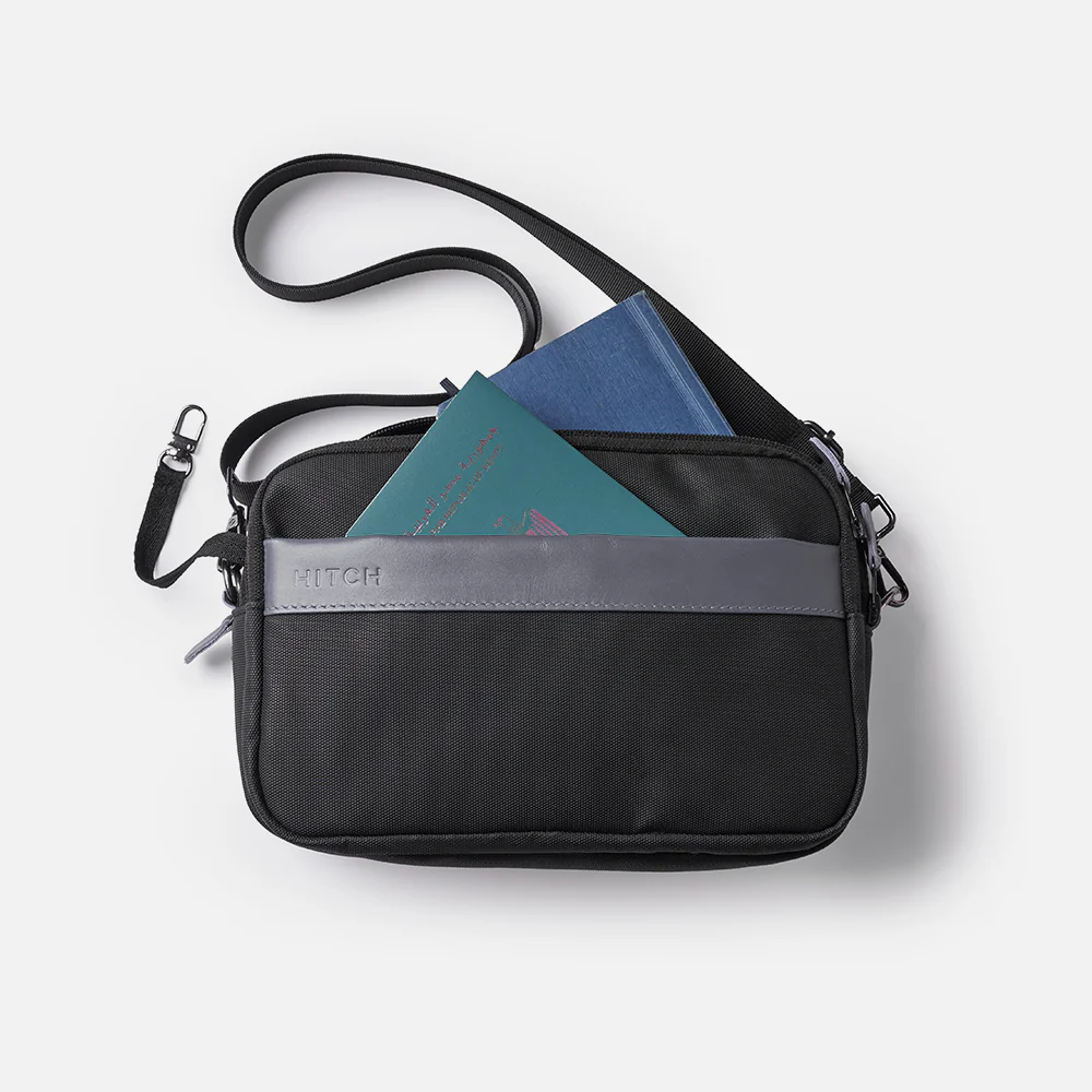 Flux — Urban Crossbody Bag - Black/Gray - Image 9