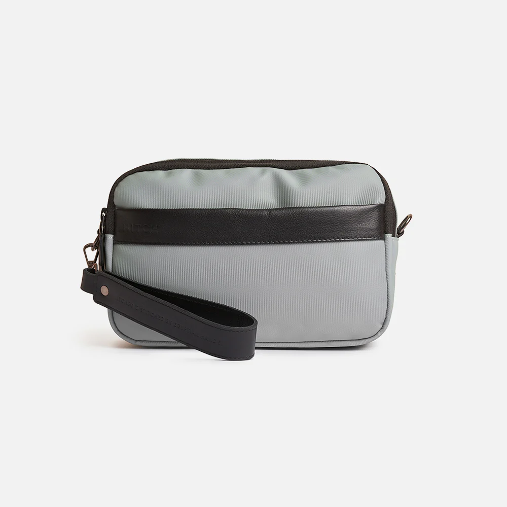Flux — Urban Crossbody Bag - Gray/Black - Image 3