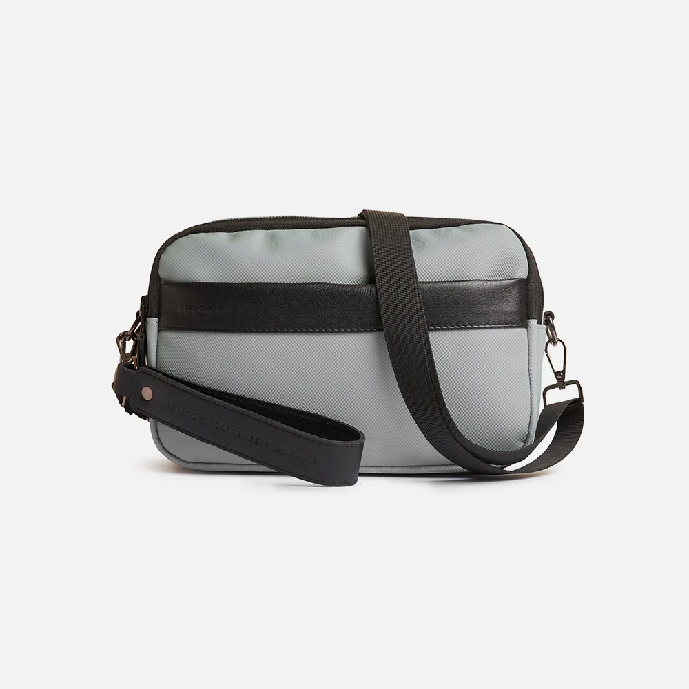 Flux — Urban Crossbody Bag - Gray/Black - Image 5