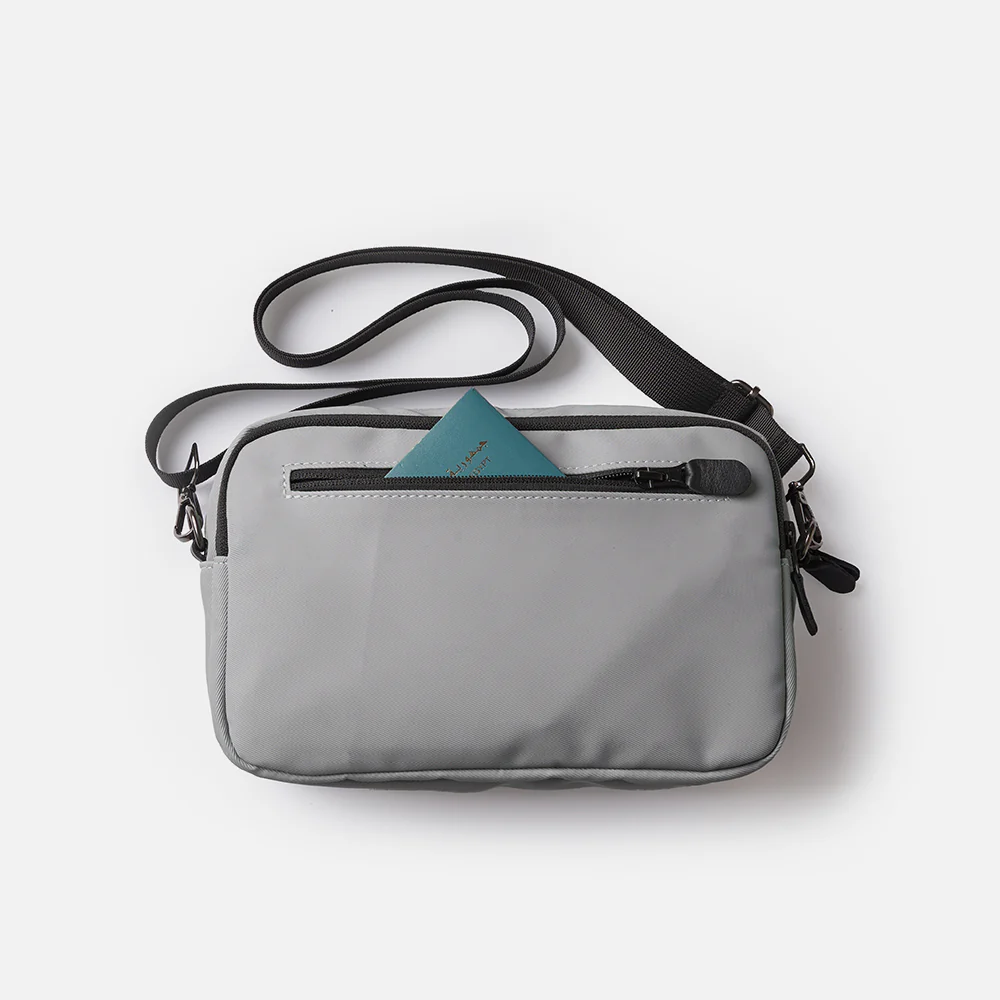 Flux — Urban Crossbody Bag - Gray/Black - Image 8