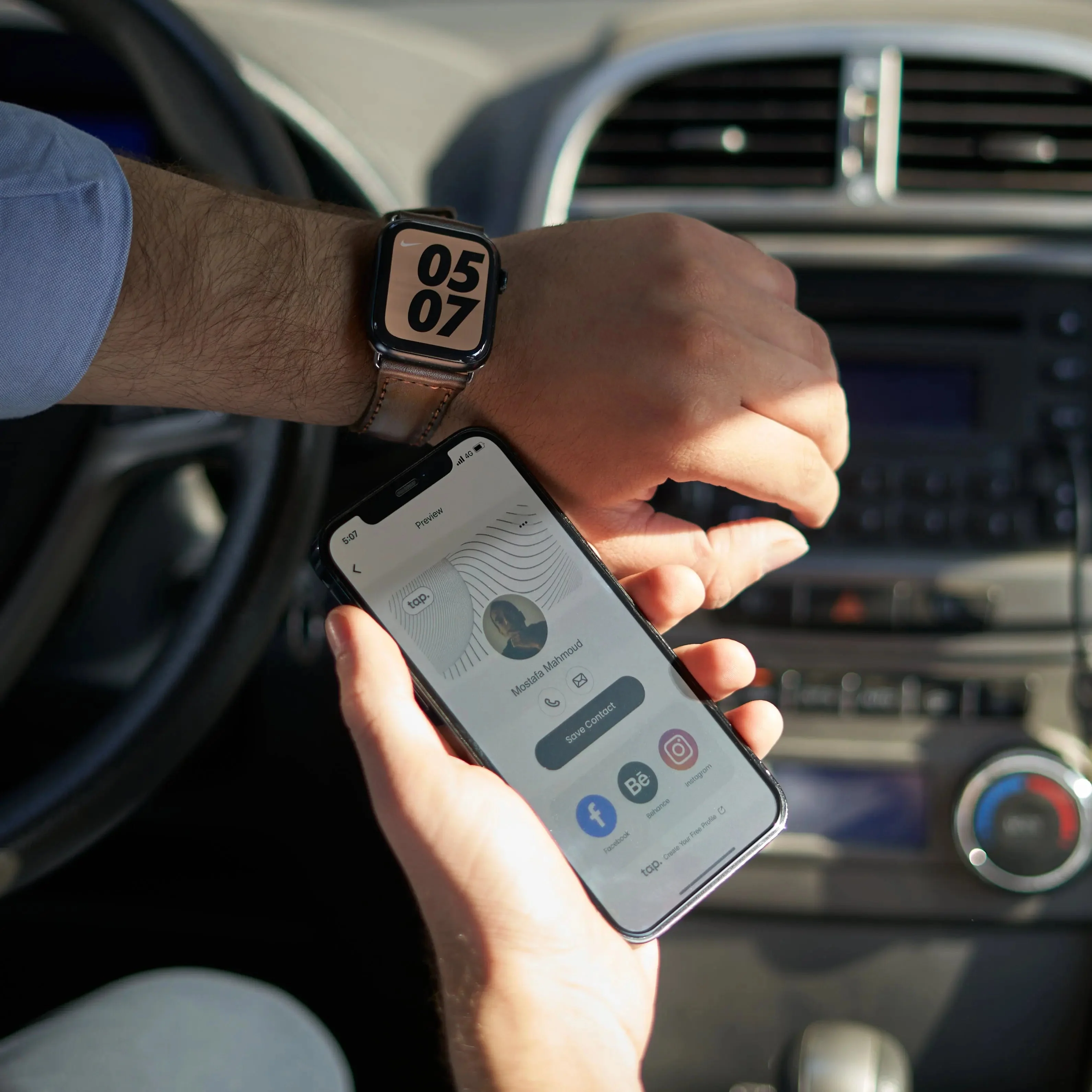 Tap GoWrist™ - Your On-The-Go Digital Business Card - Designed for Apple Watch – 42/44/45/49 mm - Image 5