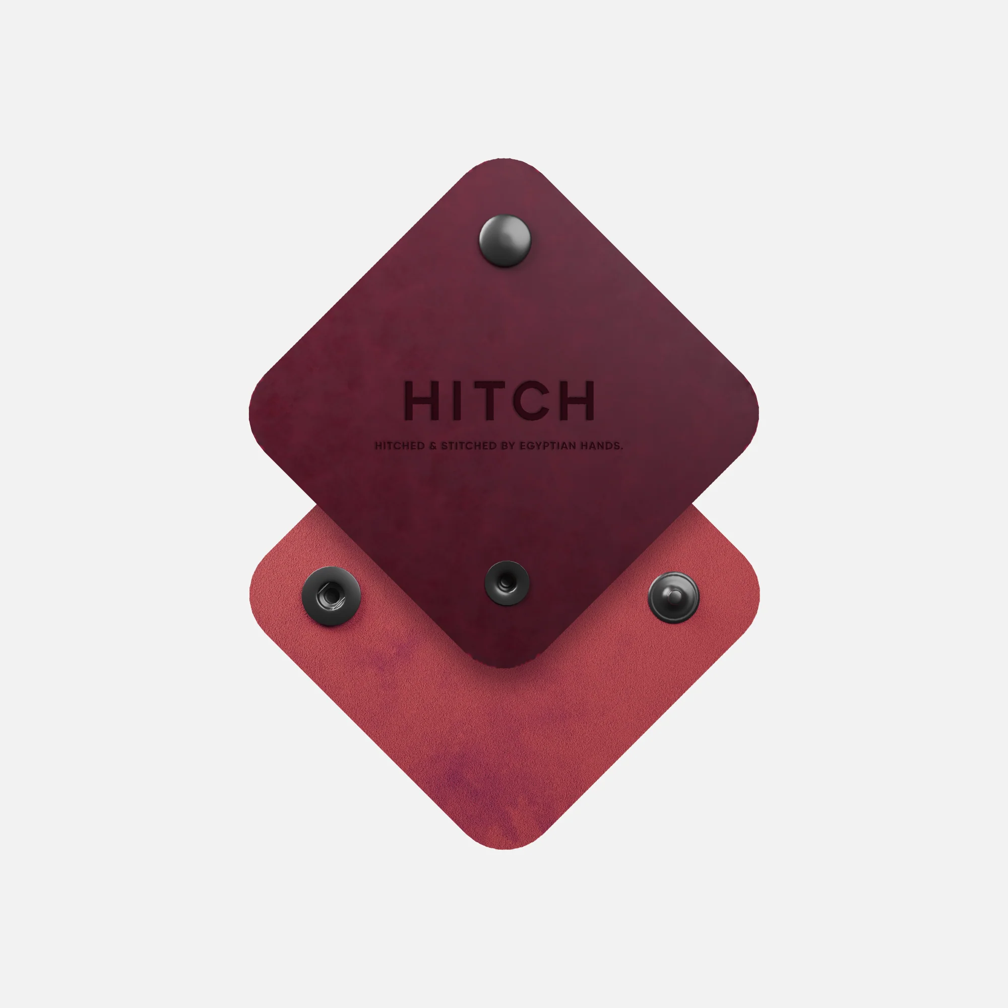 Leather Cord Wrap - Burgundy - Image 3