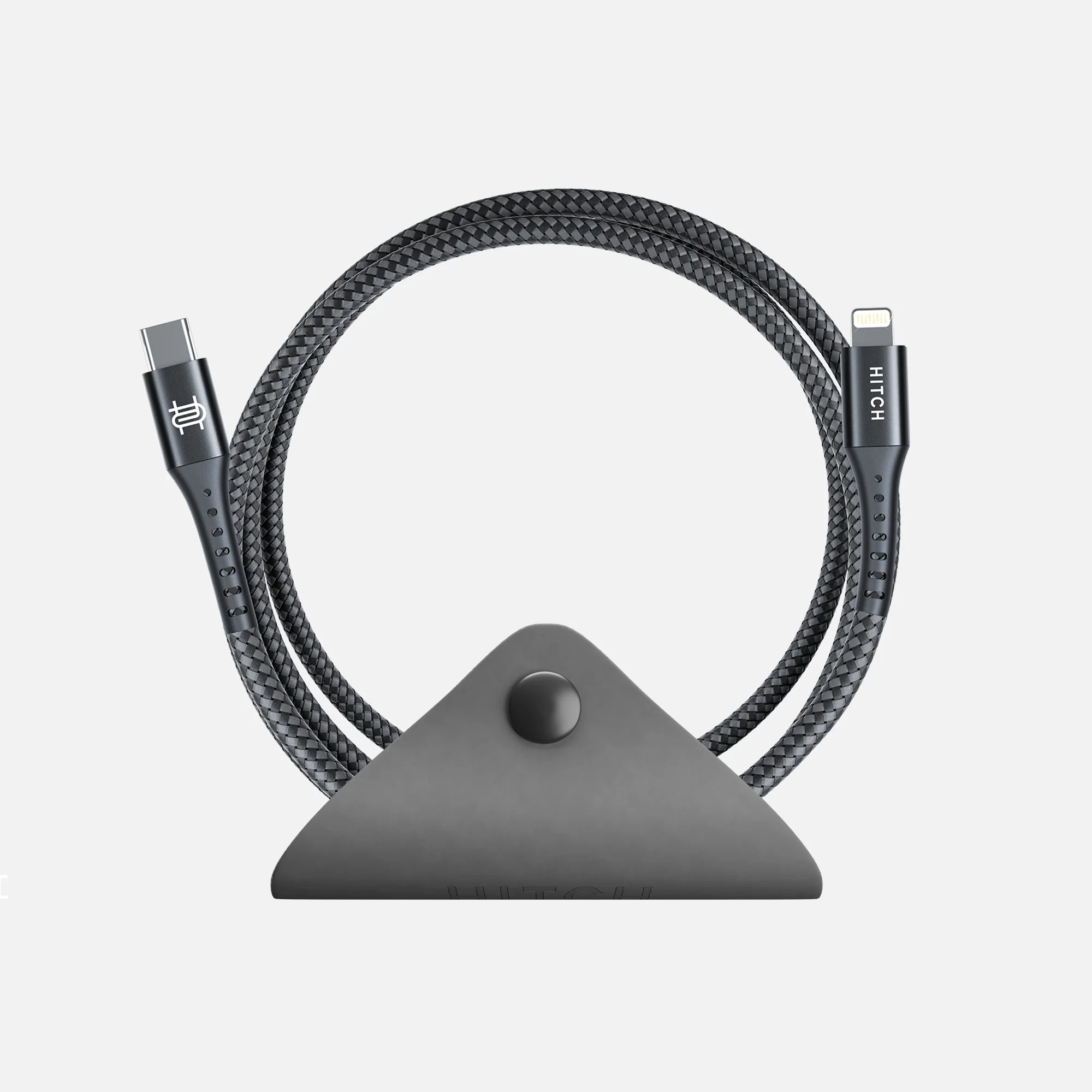 Leather Cord Wrap - Gray