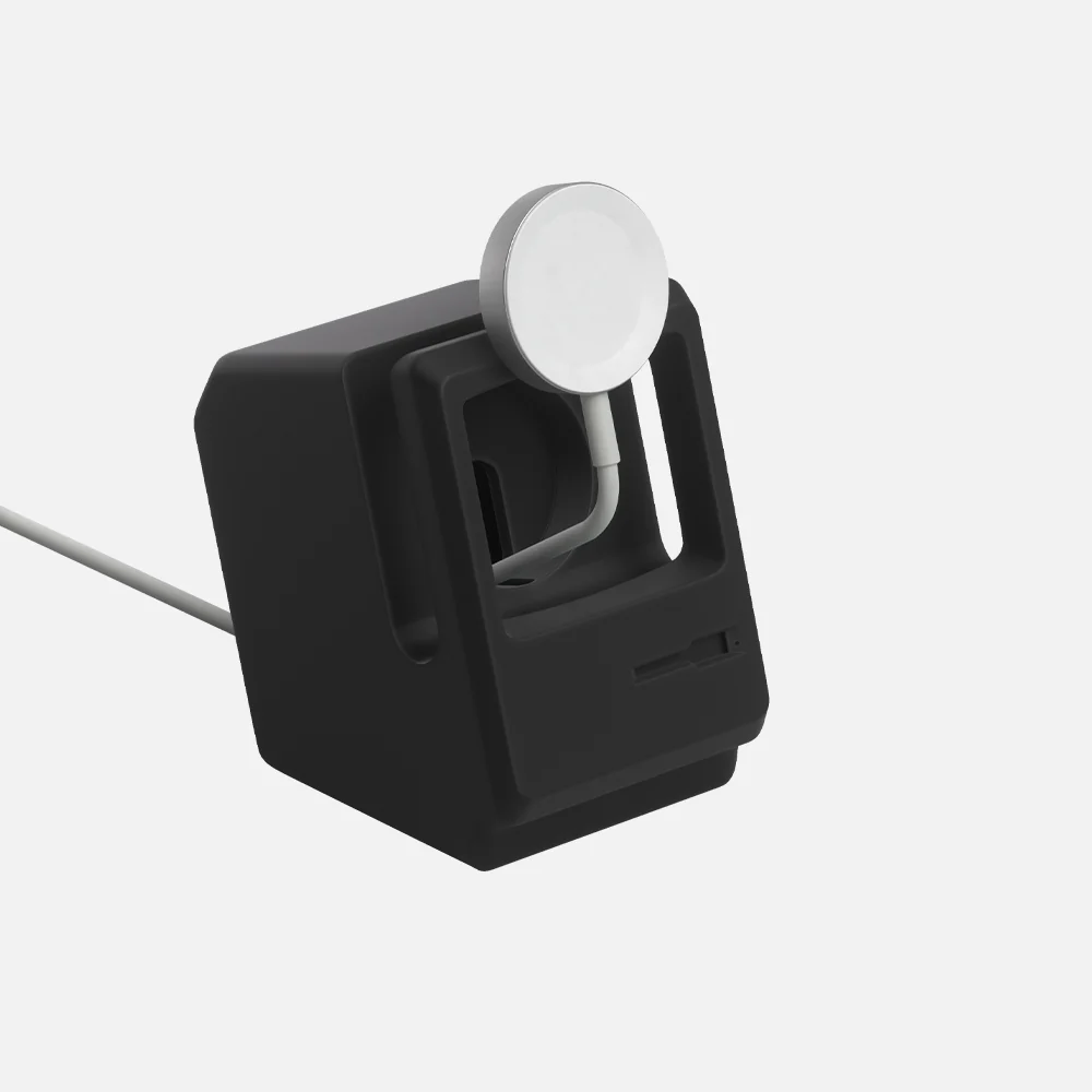 Macintosh Apple Watch Stand - Black - Image 3