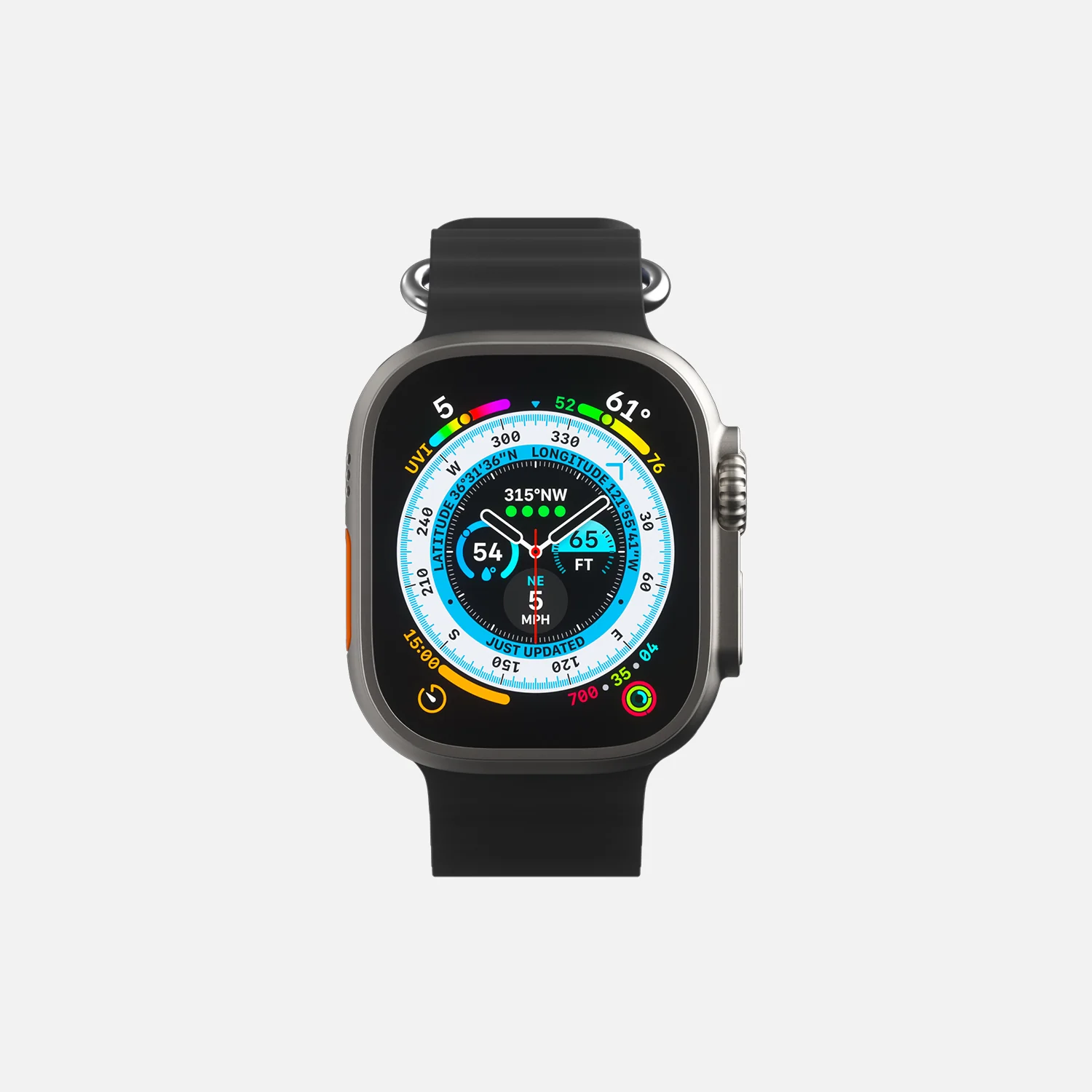 Ocean Band for Apple Watch - 42/44/45/49 - Black - Image 3