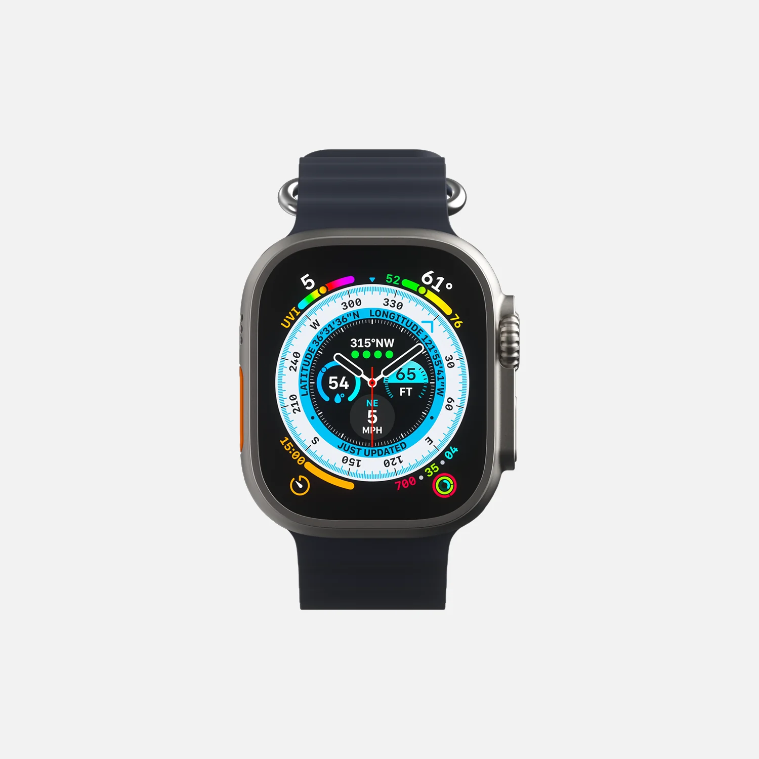 Ocean Band for Apple Watch - 42/44/45/49 - Dark Gray - Image 3