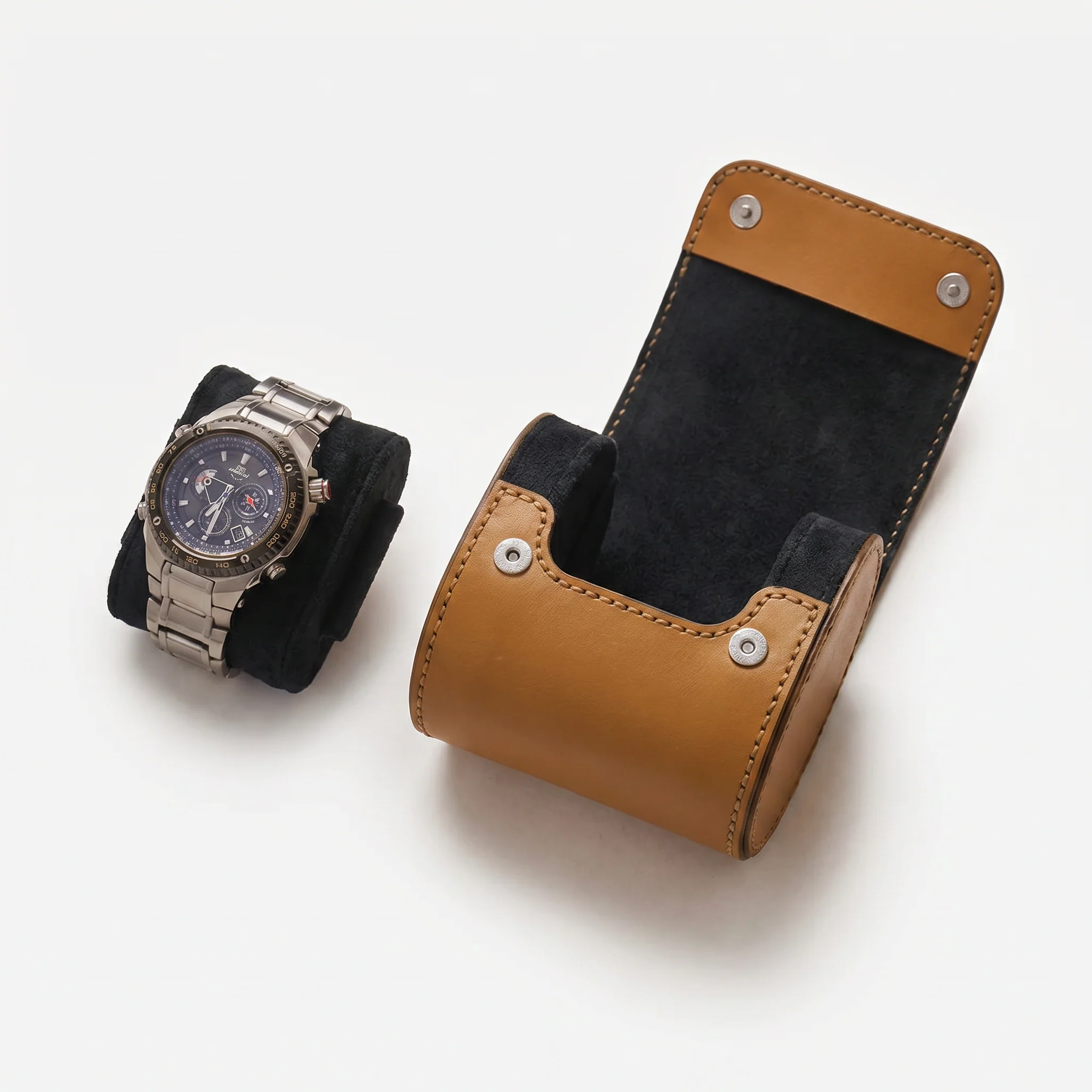 Premium Watch Case - Natural Leather - Fits 1 Watch - Image 16