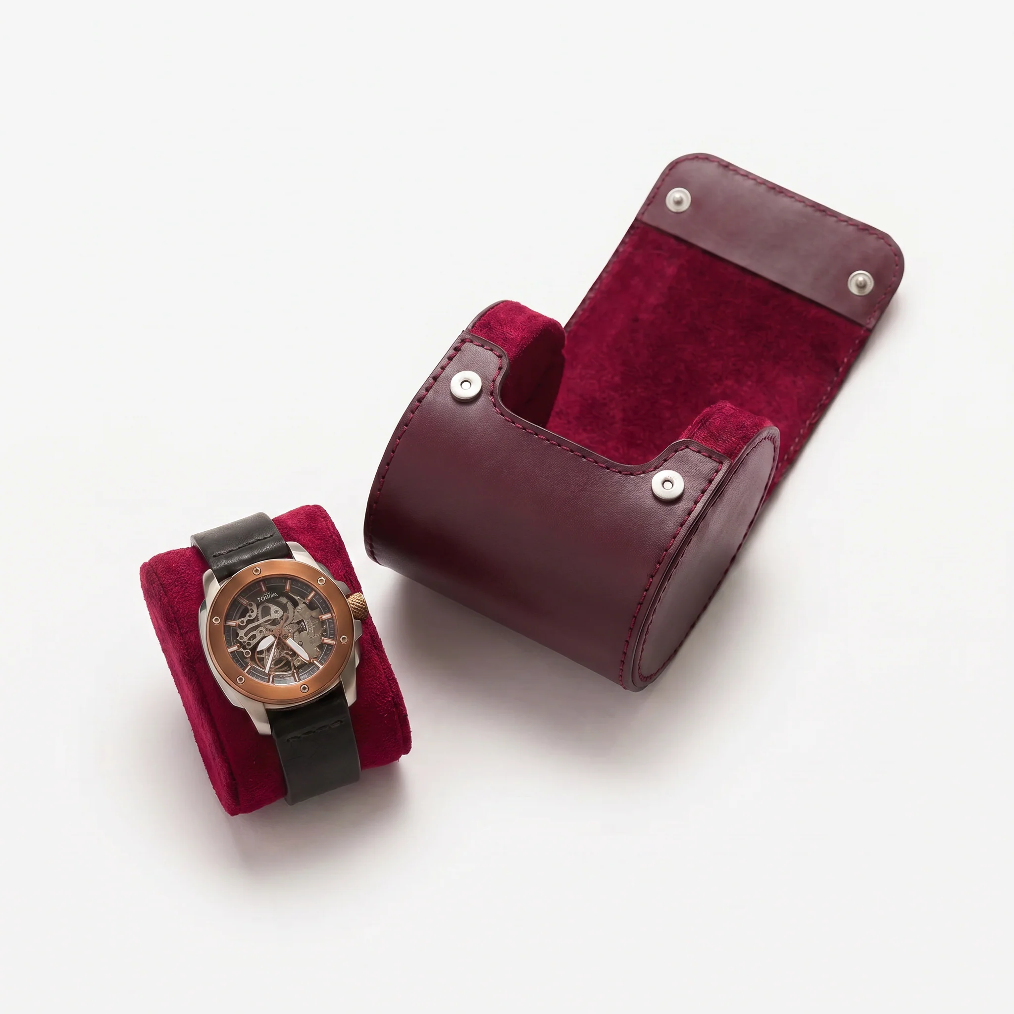 Premium Watch Case - Natural Leather - Fits 1 Watch - Image 18