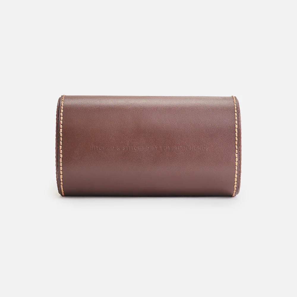 Premium Watch Case - Natural Leather - Fits 2 Watches - Image 10