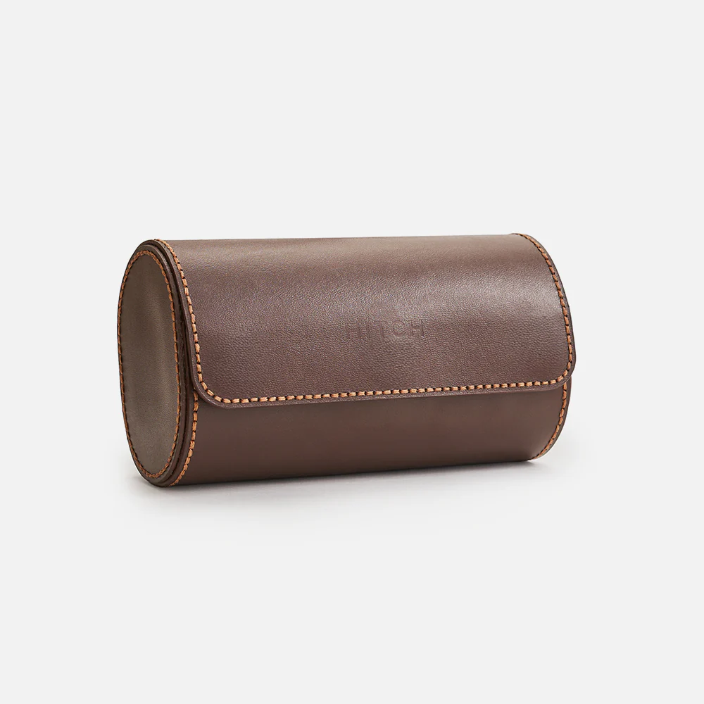 Premium Watch Case - Natural Leather - Fits 2 Watches - Image 11