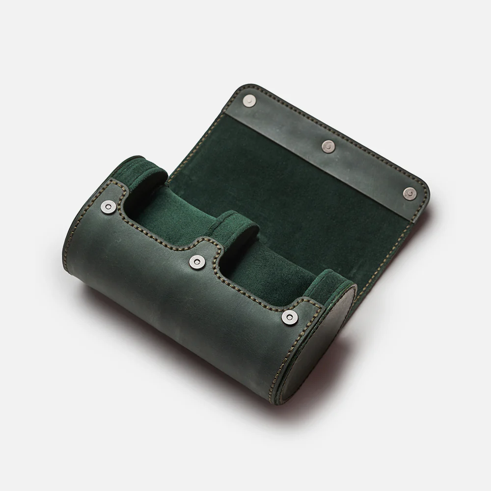 Premium Watch Case - Natural Leather - Fits 2 Watches - Image 12