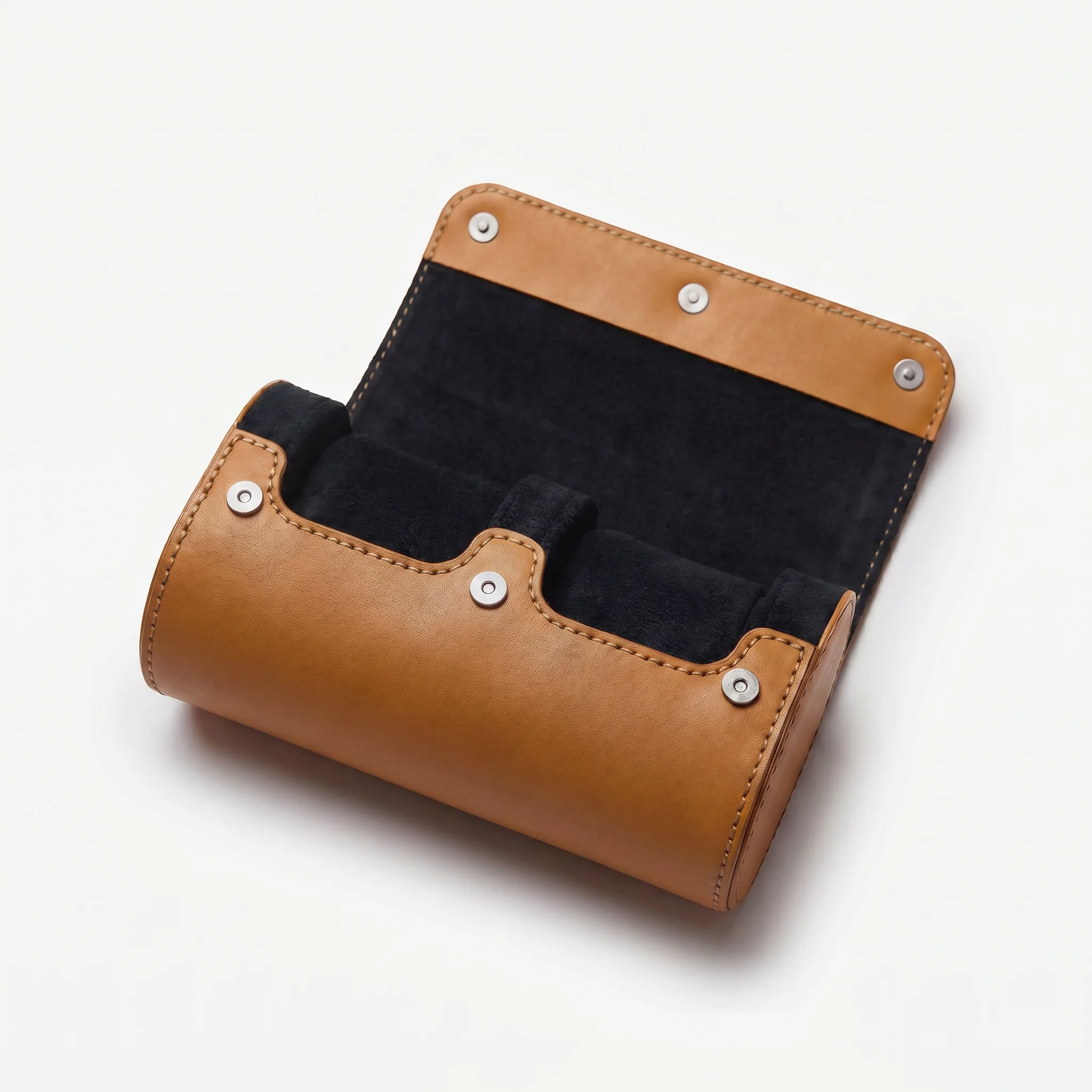 Premium Watch Case - Natural Leather - Fits 2 Watches - Image 19
