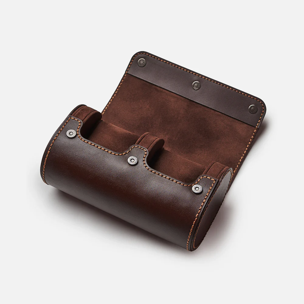 Premium Watch Case - Natural Leather - Fits 2 Watches - Image 8