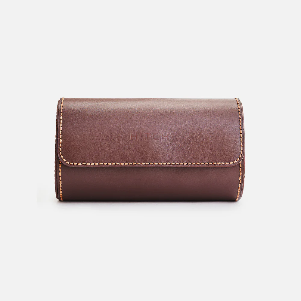 Premium Watch Case - Natural Leather - Fits 2 Watches - Image 9