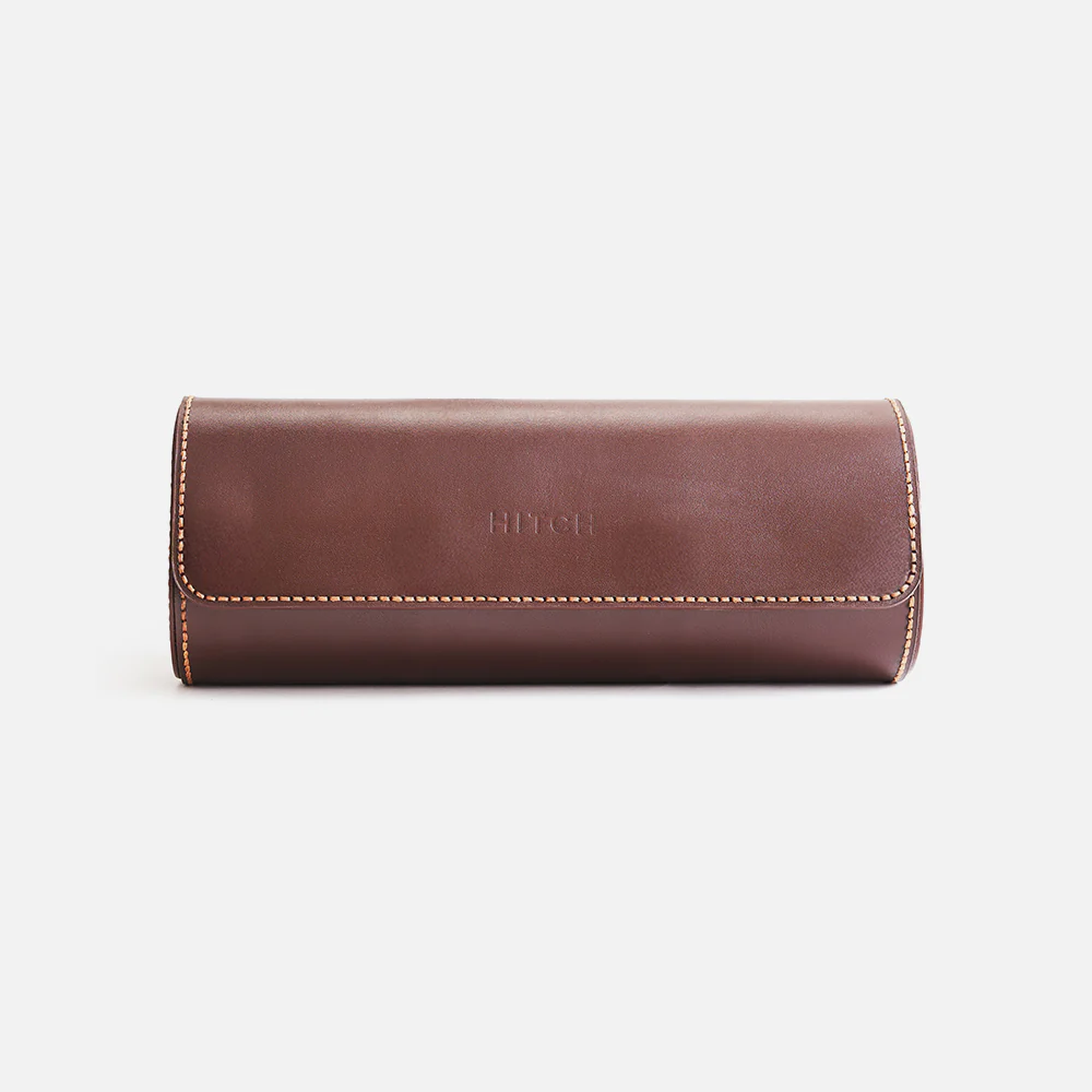 Premium Watch Case - Natural Leather - Fits 3 Watches - Image 11