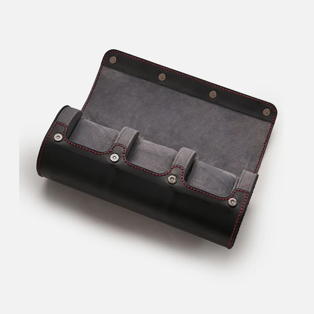 Premium Watch Case - Natural Leather - Fits 3 Watches - Image 4