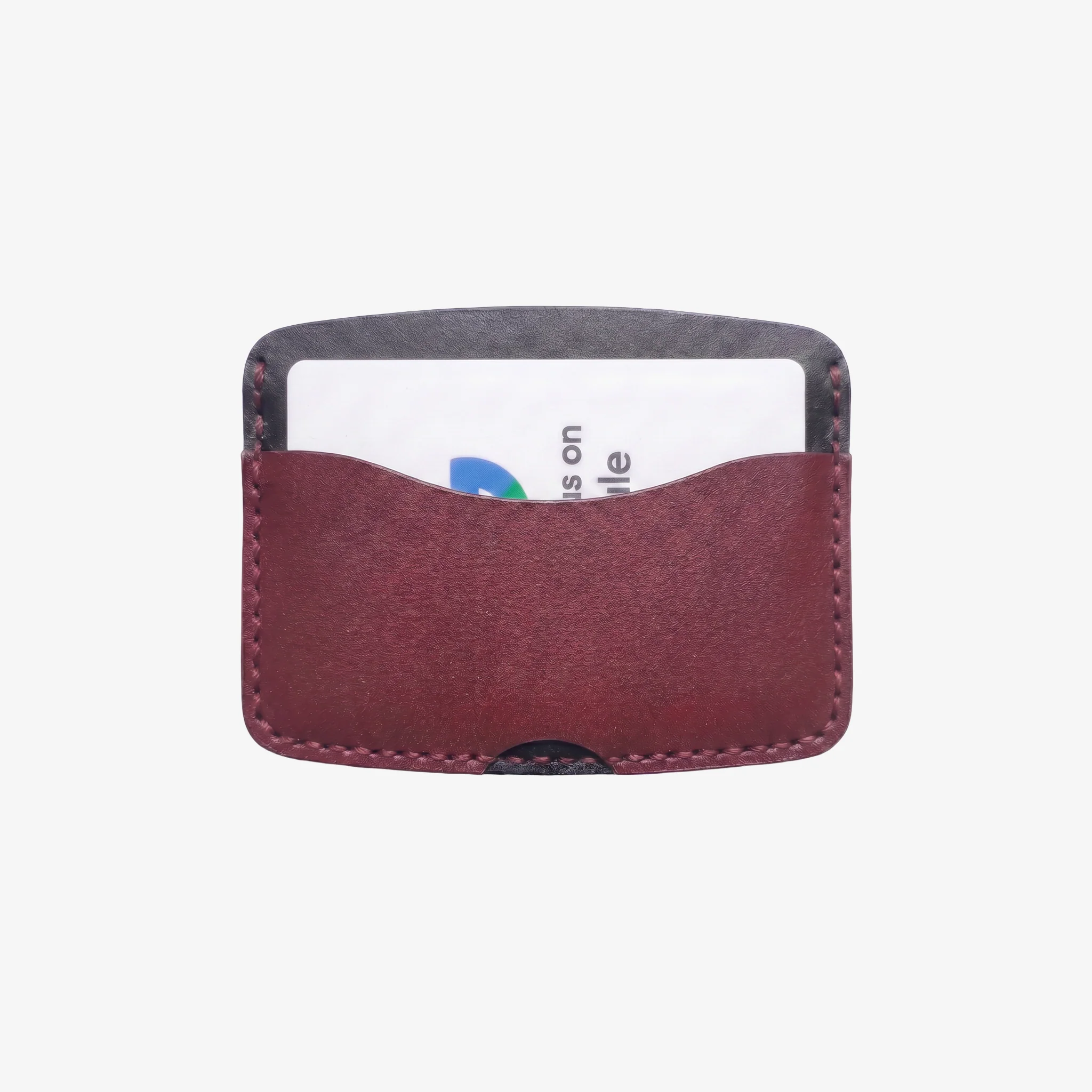 Ripple Cardholder - Black / Burgundy - Image 4