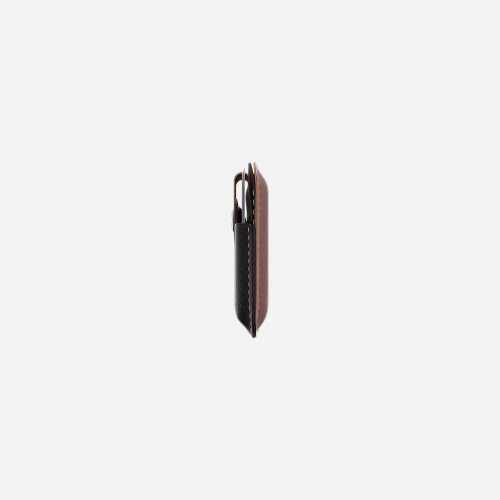 Snap Cardholder - Black/Brown - Image 4