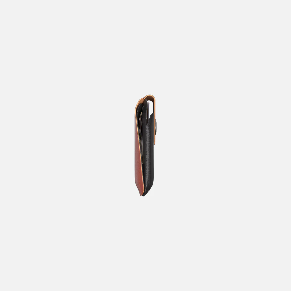 Snap Cardholder - Black/Brown - Image 6