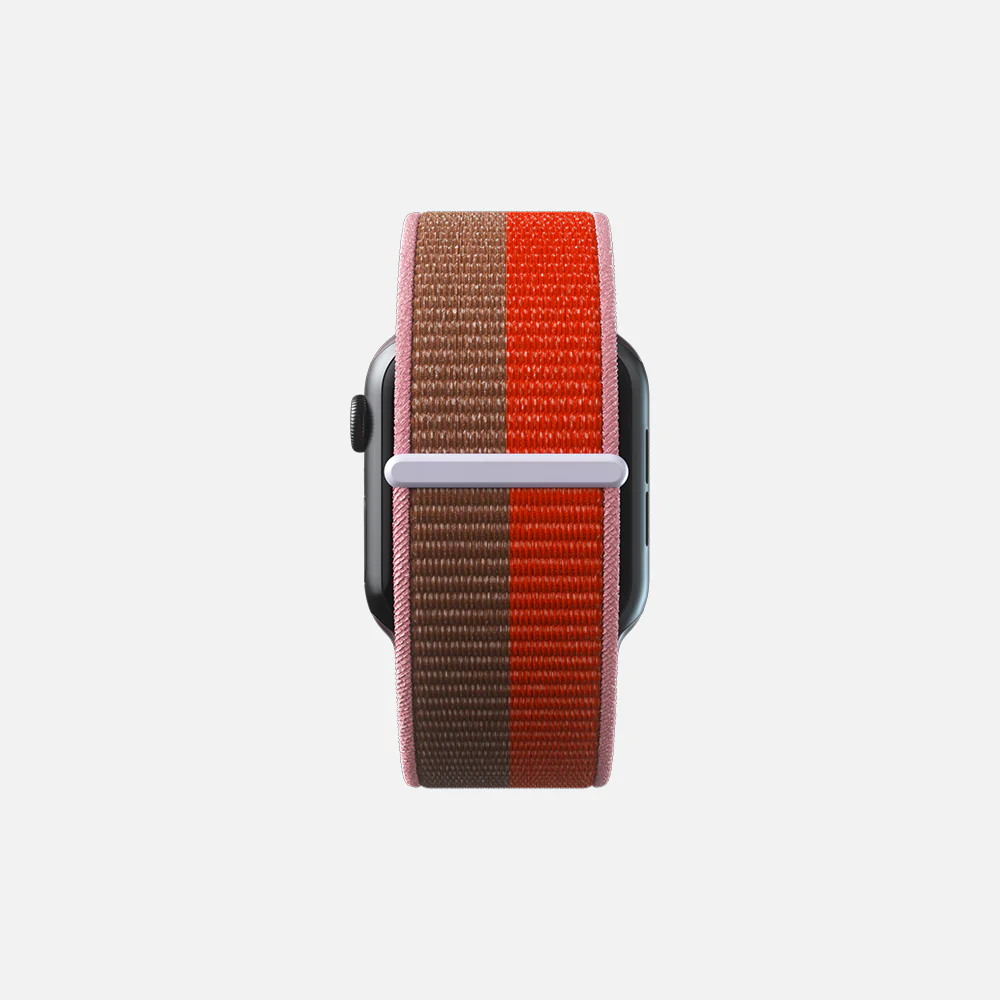 Sport Loop For Apple Watch - Orange/Old Rose- 42/44/45 - Image 5