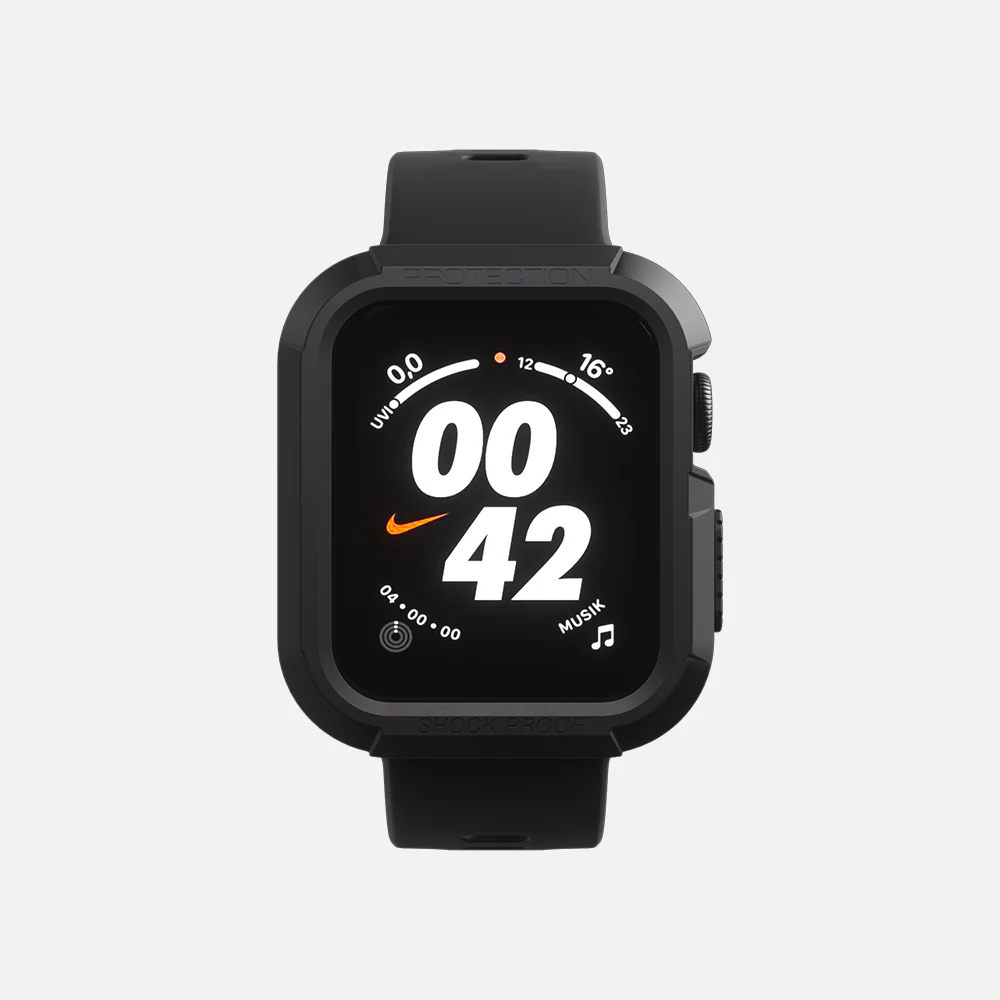 Sporty Case for Apple Watch - 42/44/45 - Black - Image 8