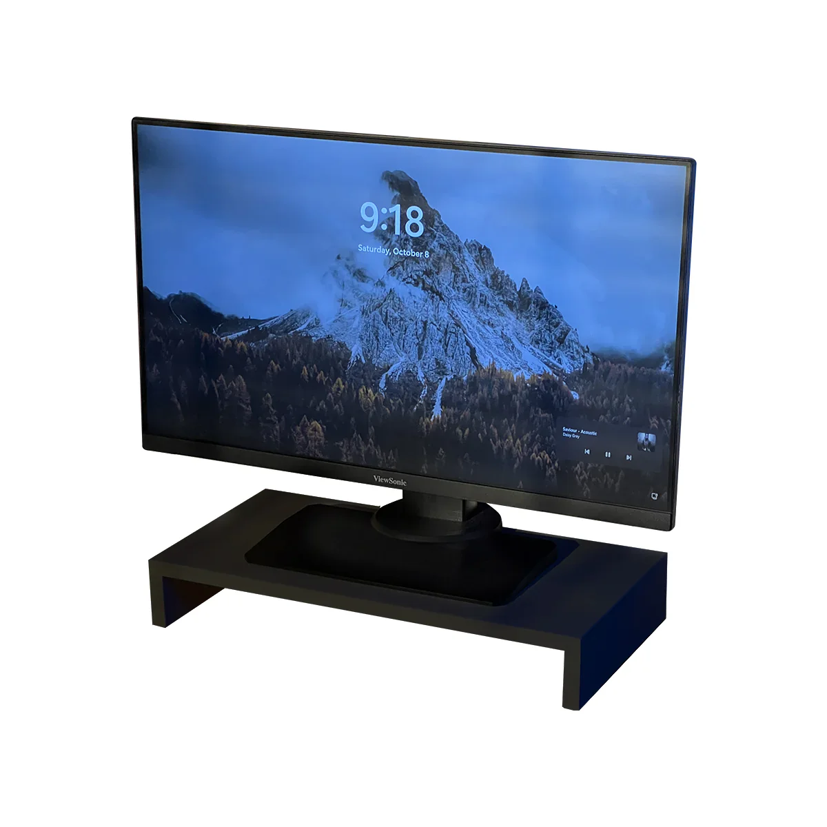 Woodsy Monitor Stand Riser for Desk (small) - Desk Organizer - Image 3