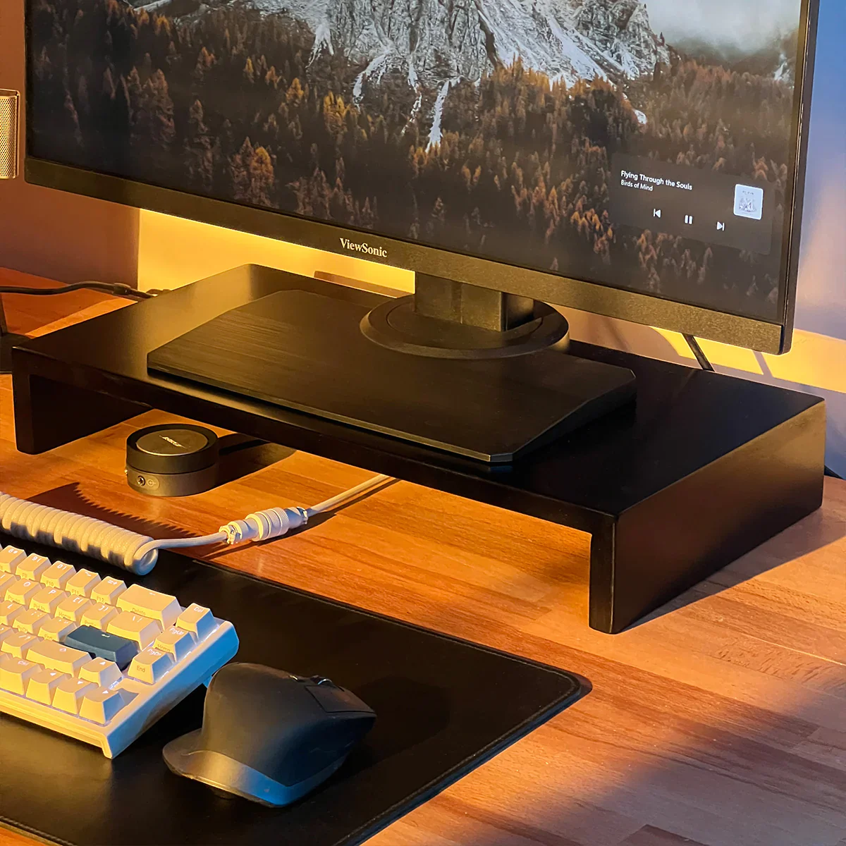 Woodsy Monitor Stand Riser for Desk (small) - Desk Organizer - Image 6